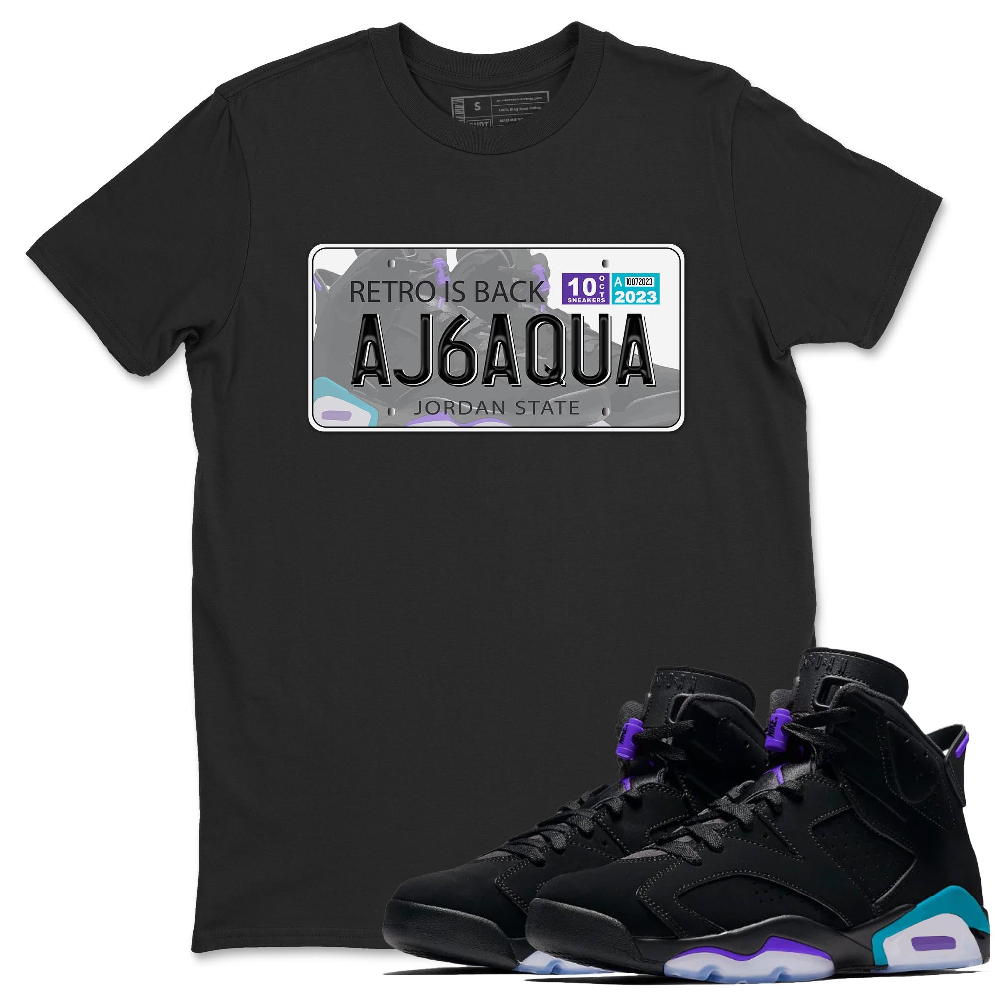 Jordan Plate snkmatch Tee - Air Jordan 6 Aqua