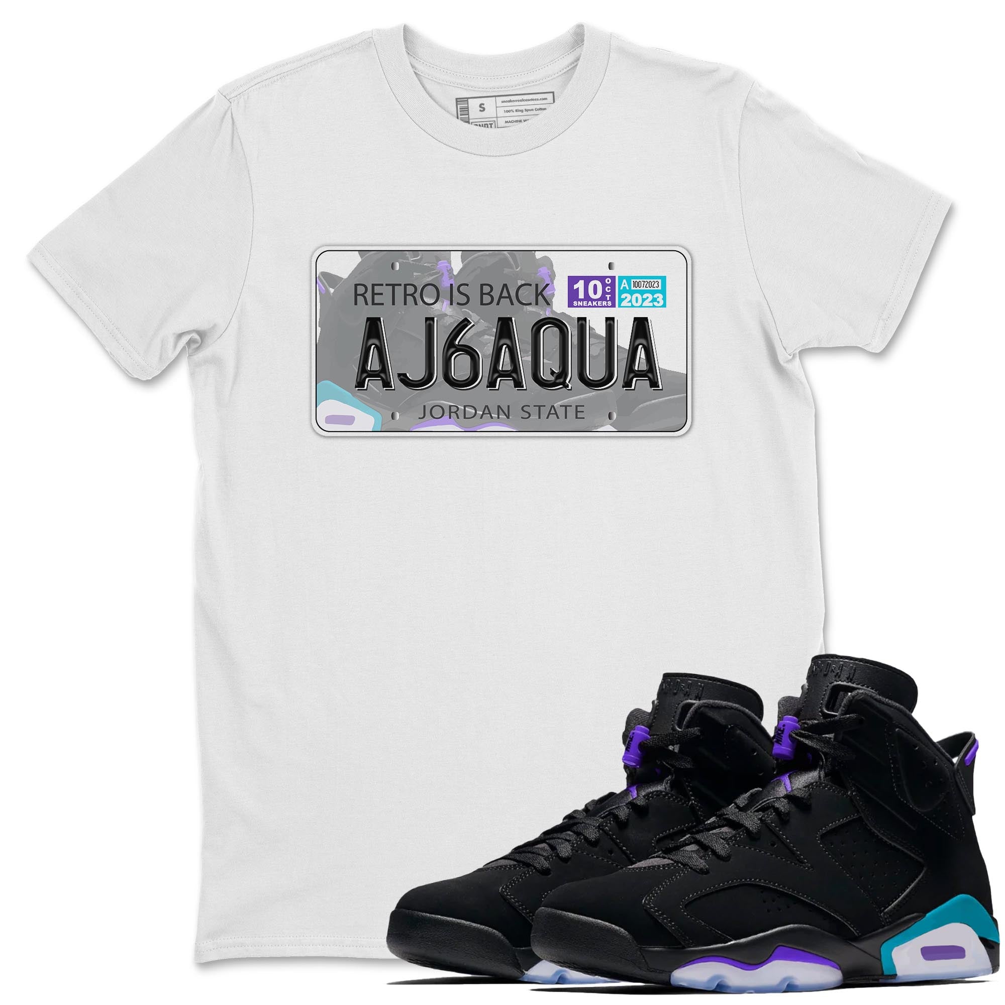 Jordan Plate snkmatch Tee - Air Jordan 6 Aqua