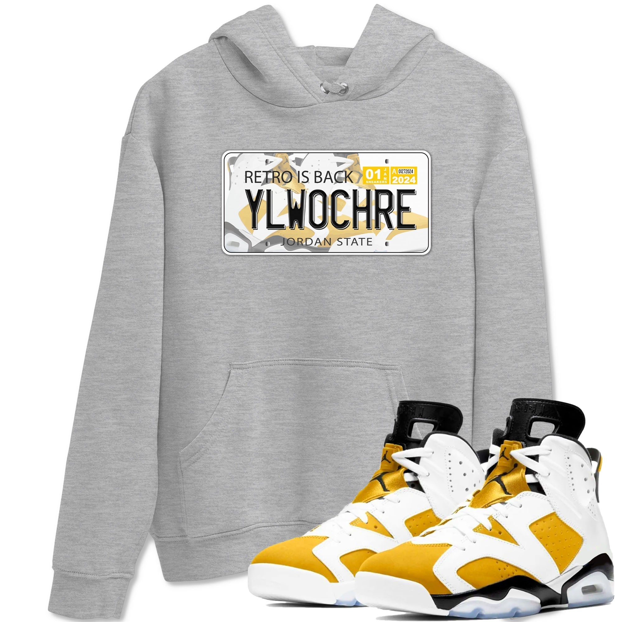 Jordan plate snkmatch Tees - Air Jordan 6 Yellow Ochre