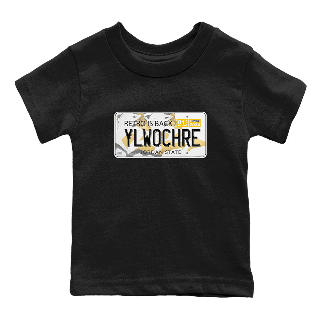 Jordan plate snkmatch Tees Kids - Air Jordan 6 Yellow Ochre
