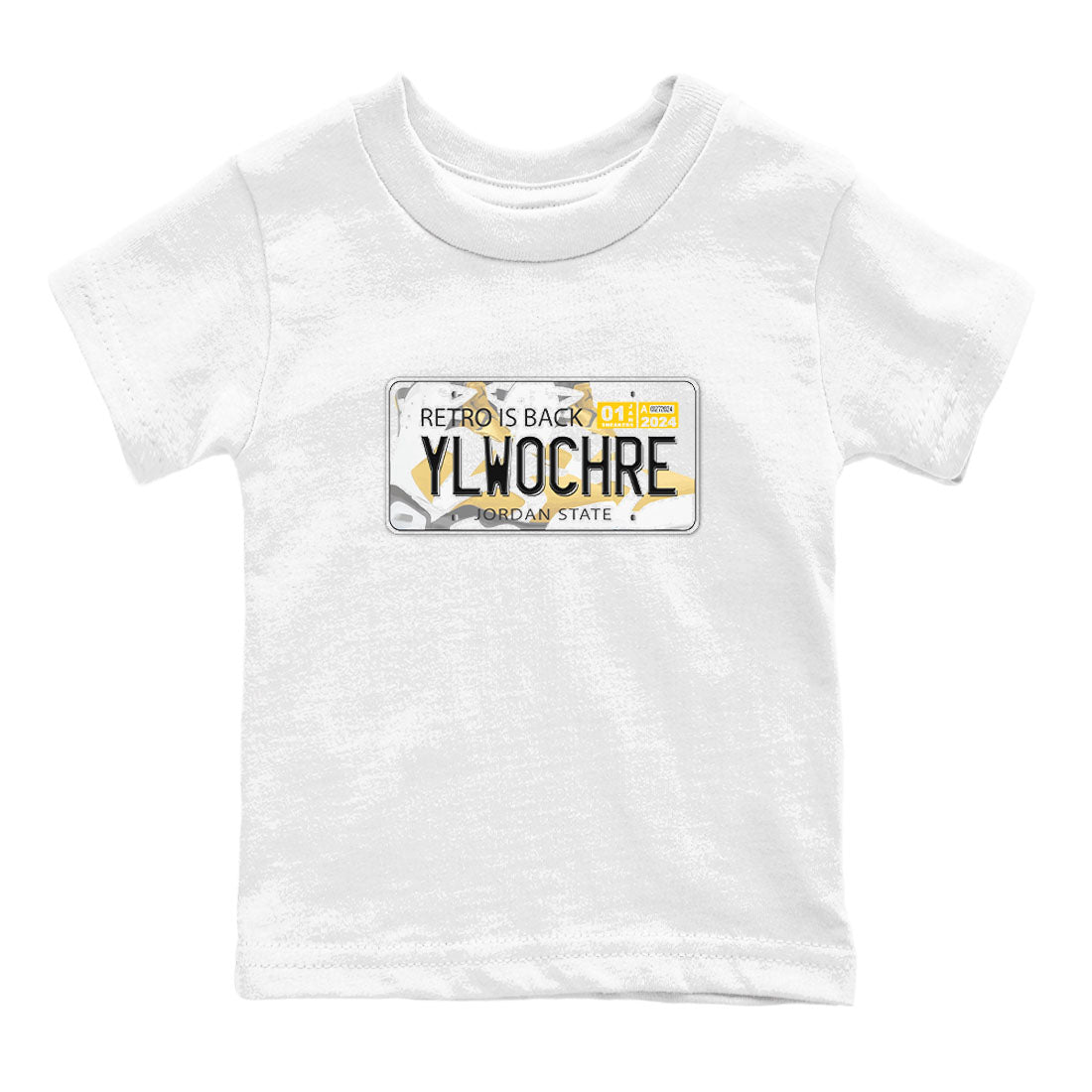 Jordan plate snkmatch Tees Kids - Air Jordan 6 Yellow Ochre
