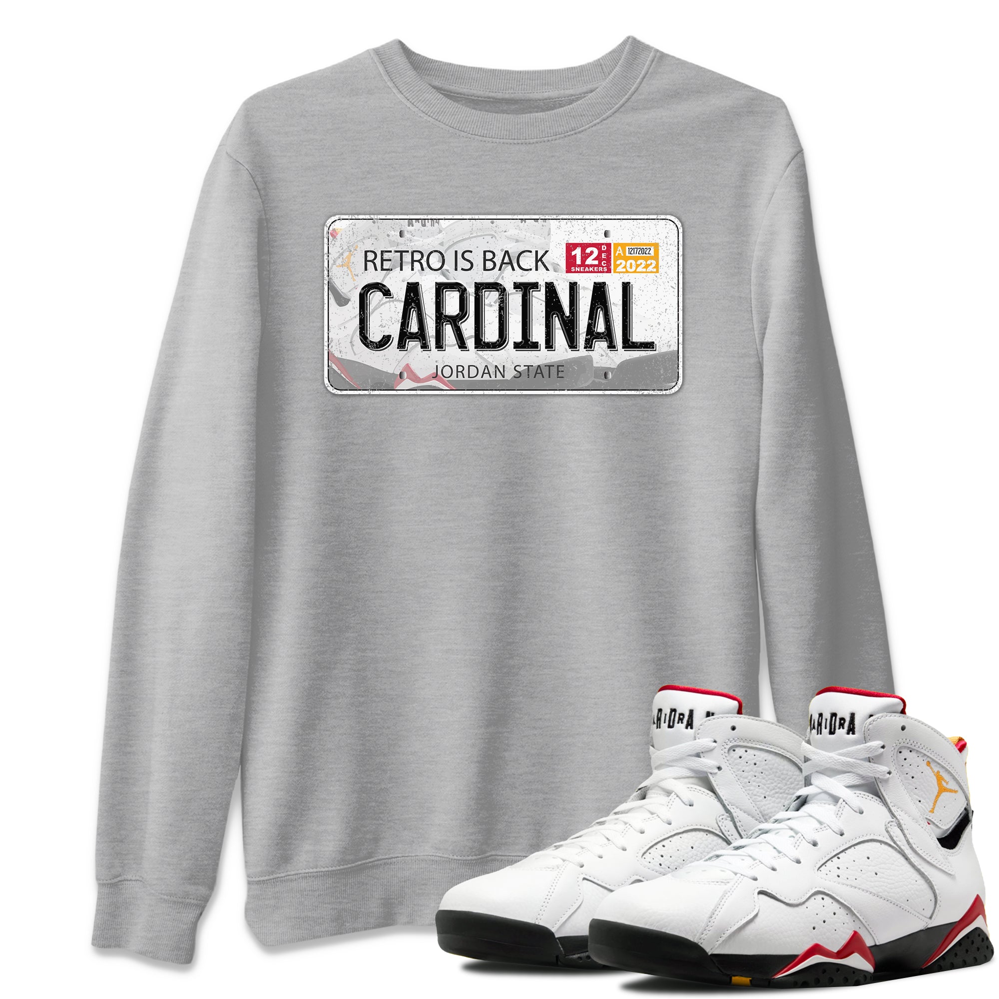 Jordan Plate Unisex Tops - Air Jordan 7 Cardinal