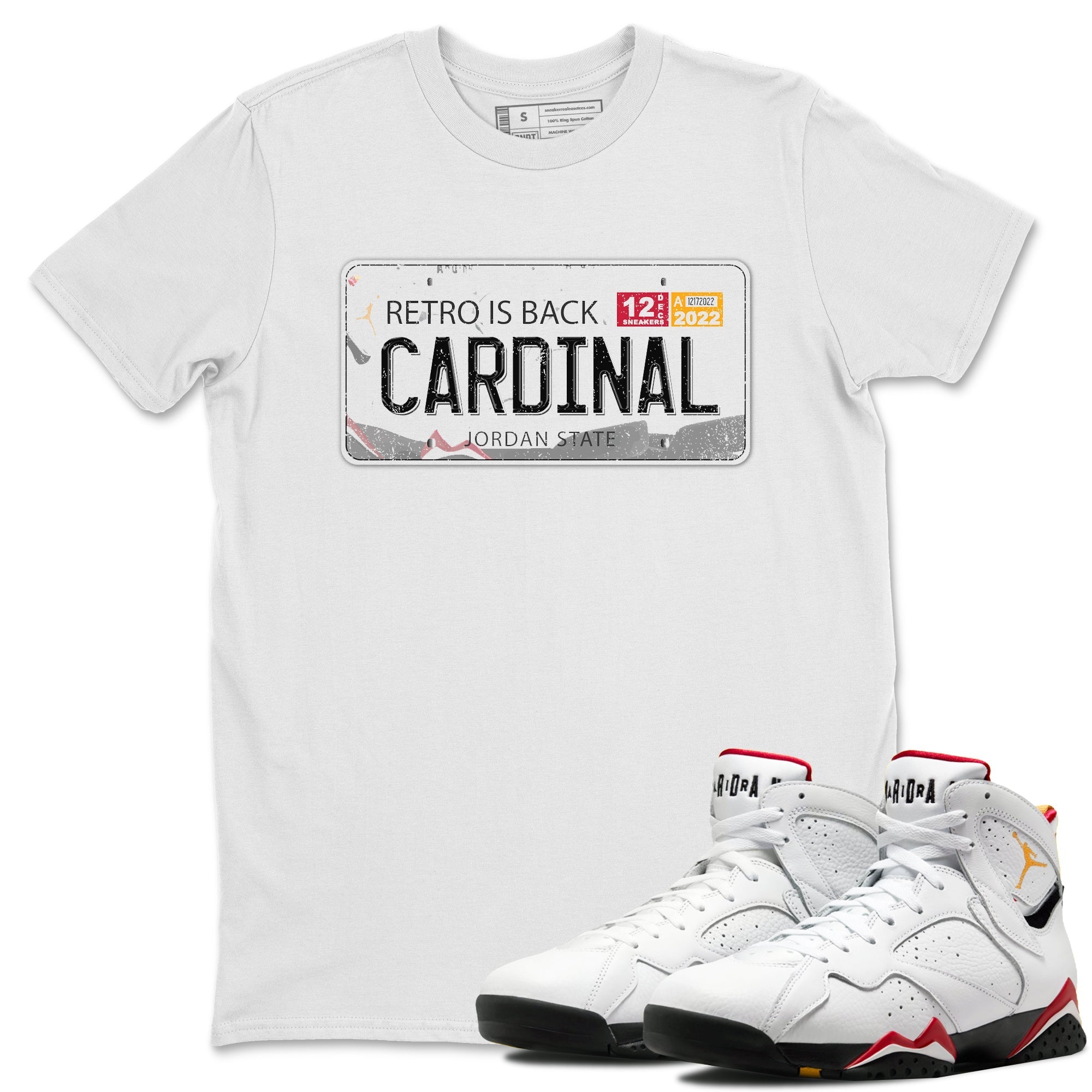 Jordan Plate Unisex Tops - Air Jordan 7 Cardinal