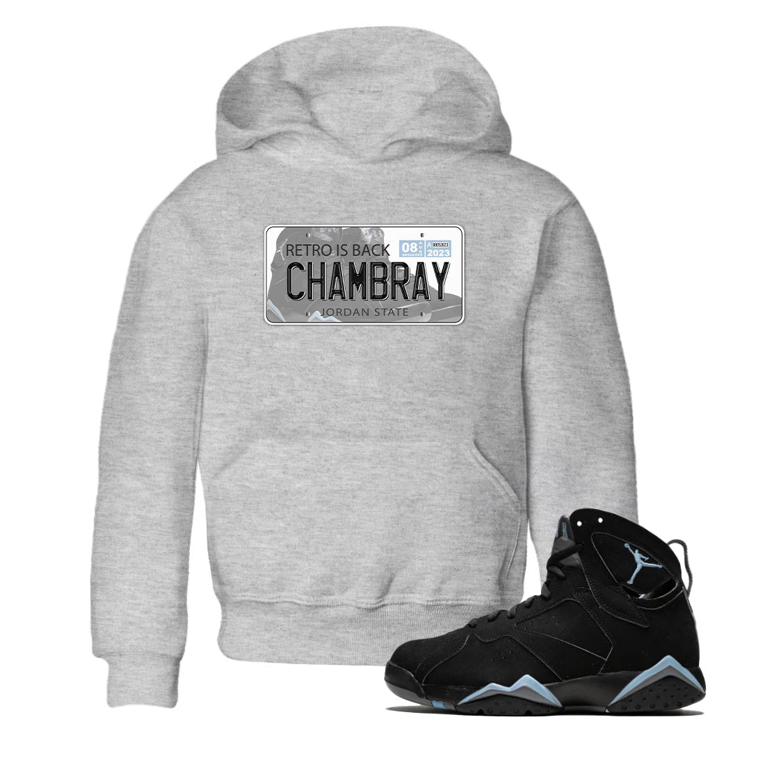 Jordan Plate snkmatch Tee Kids - Air Jordan 7 Chambray