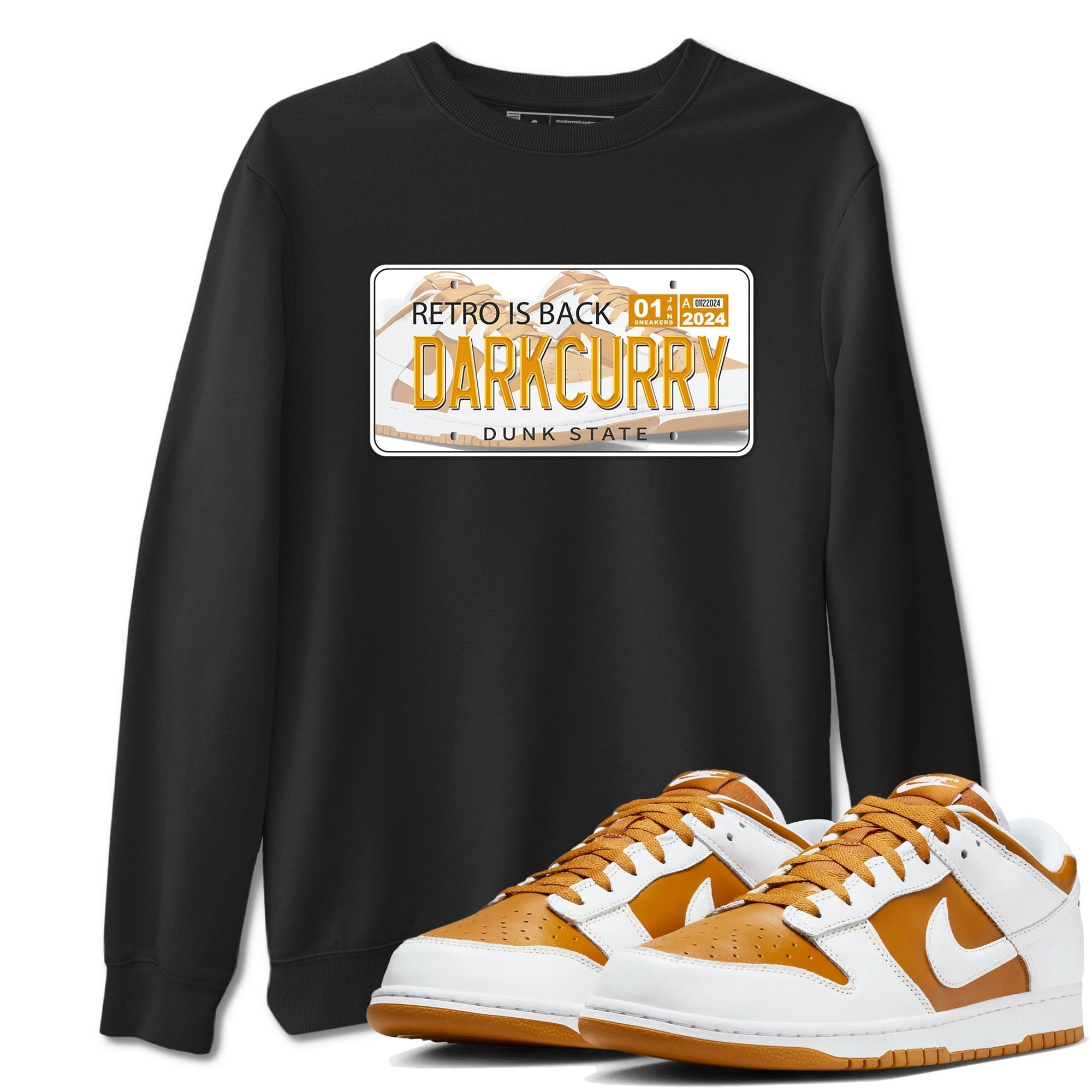 Jordan plate snkmatch Tees - Dunk Dark Curry