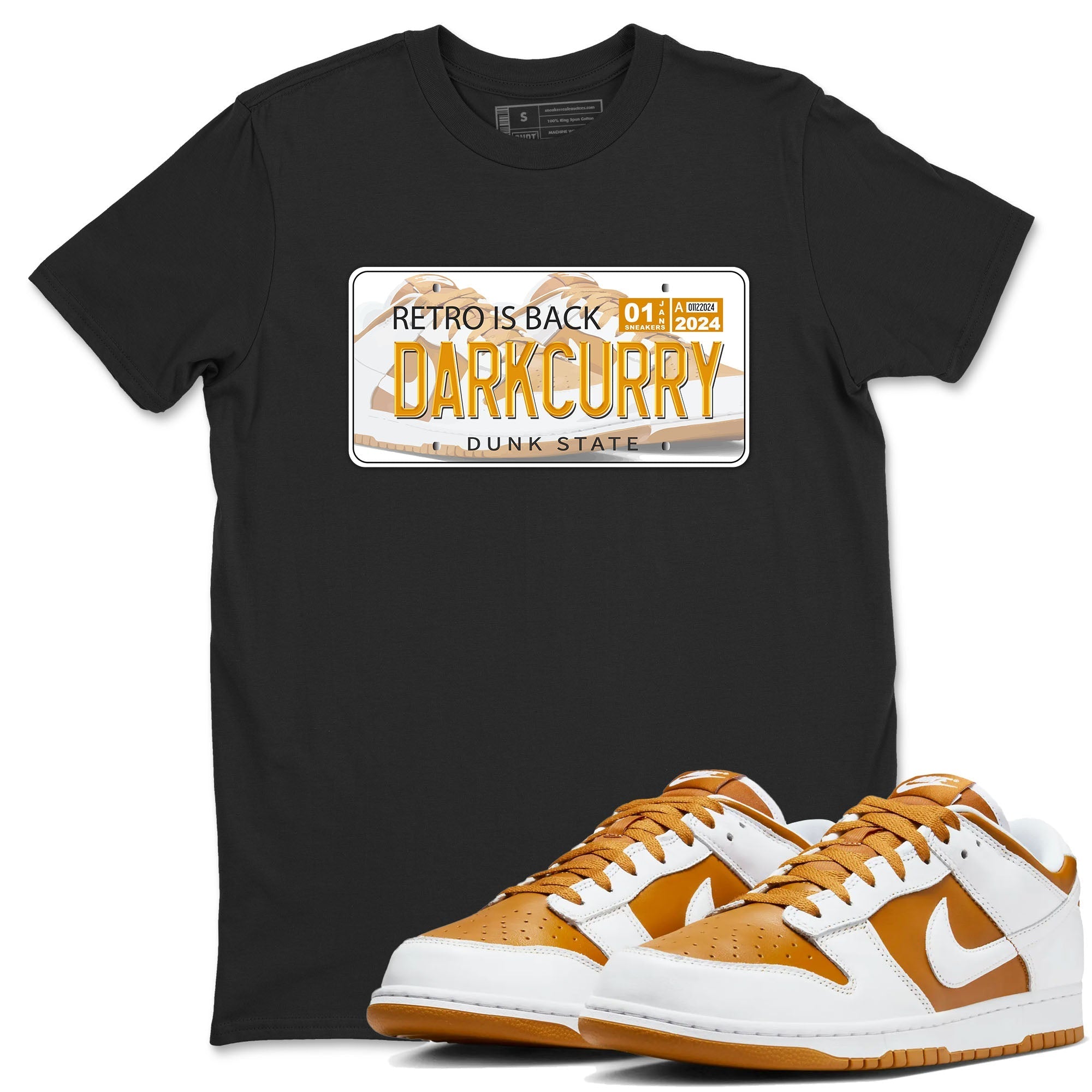 Jordan plate snkmatch Tees - Dunk Dark Curry