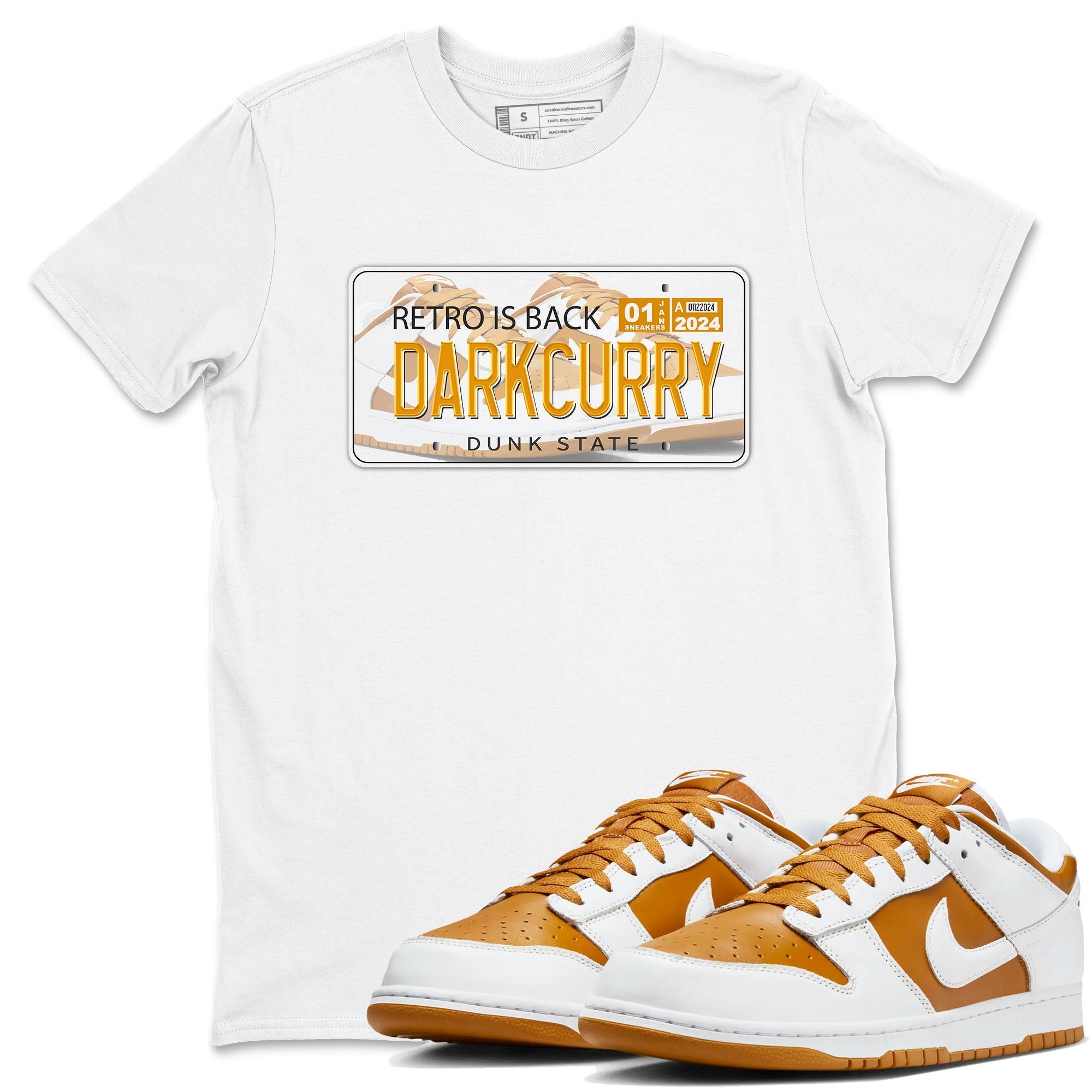 Jordan plate snkmatch Tees - Dunk Dark Curry