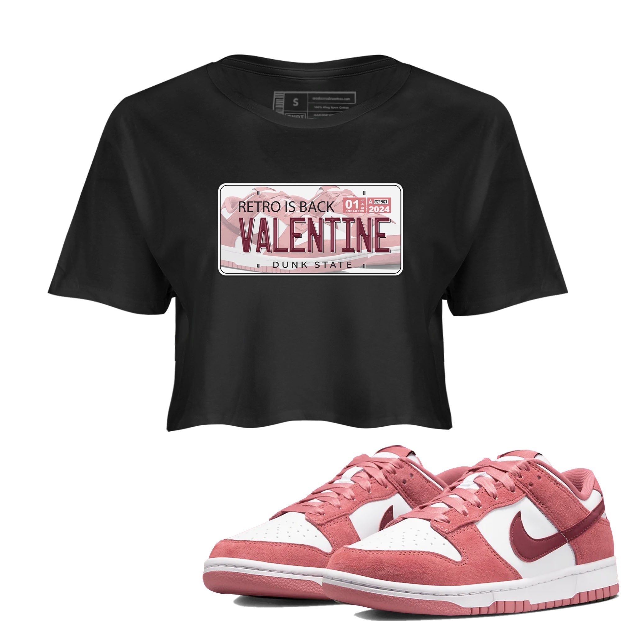 Jordan Plate snkmatch Women's Top - Dunk Valentines Day 2024