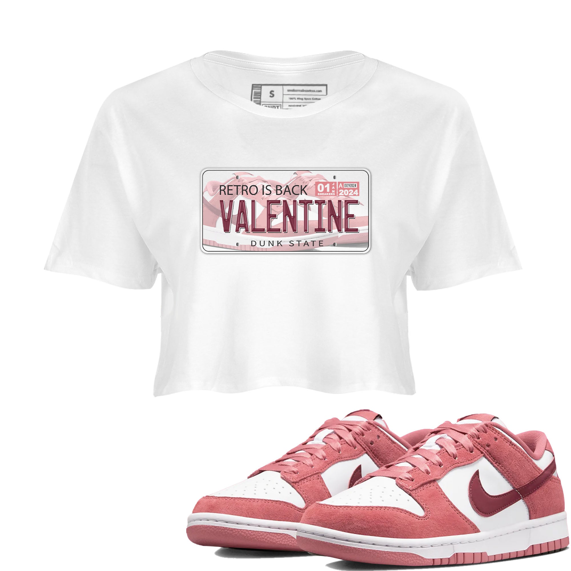 Jordan Plate snkmatch Women's Top - Dunk Valentines Day 2024