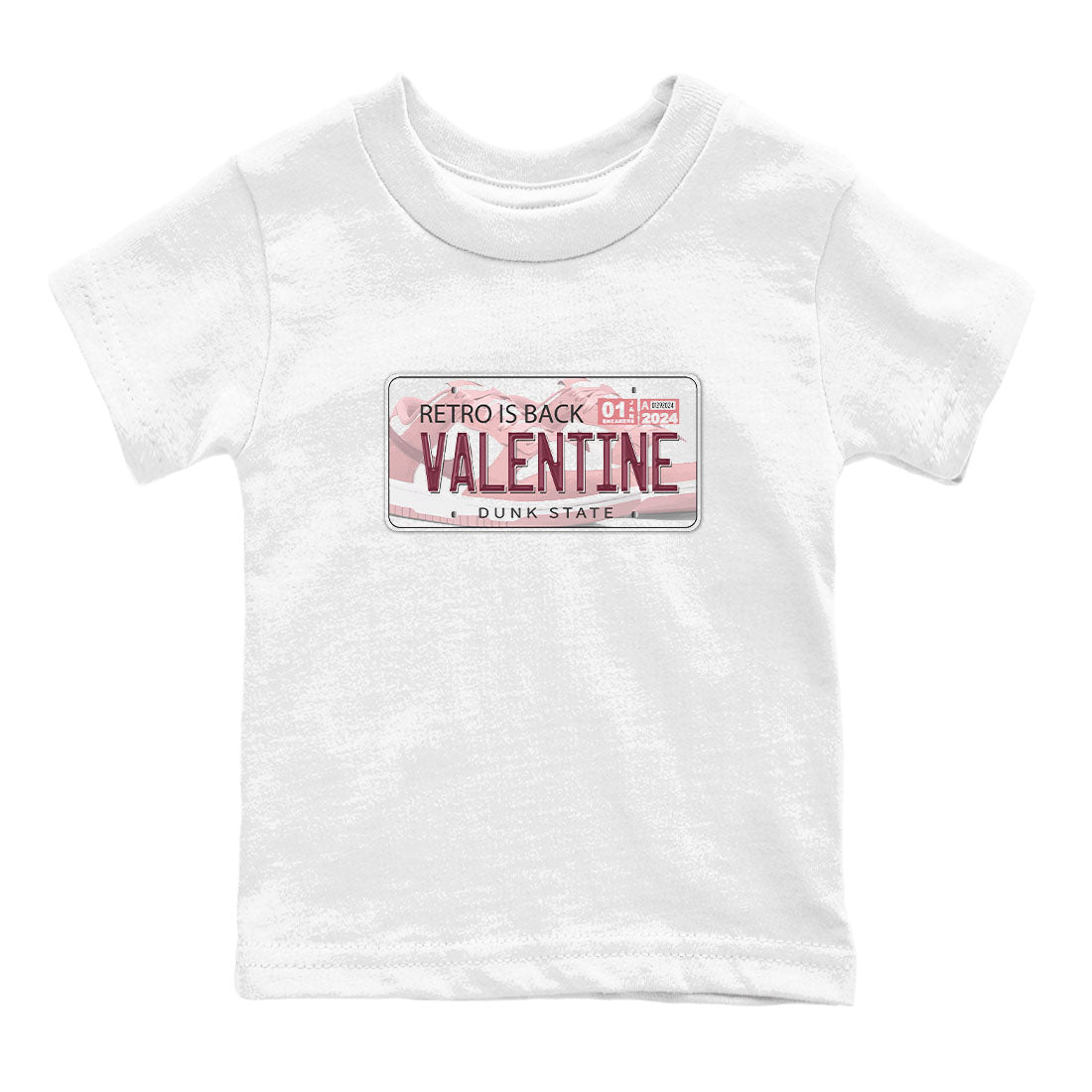 Jordan Plate snkmatch Tees Kids - Dunk Valentines Day 2024