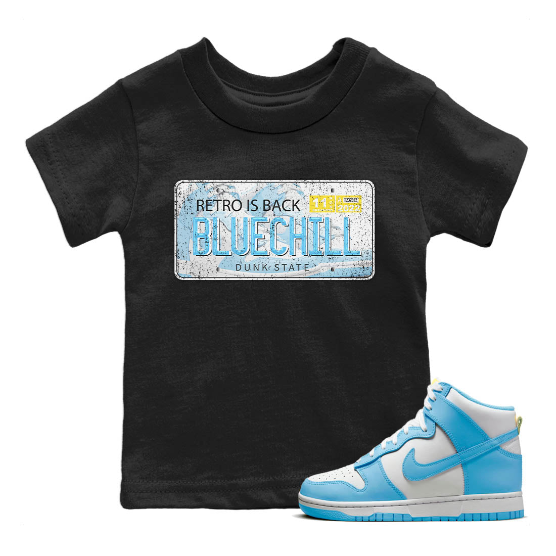 Jordan Plate Kids Tops - Dunk Blue Chill
