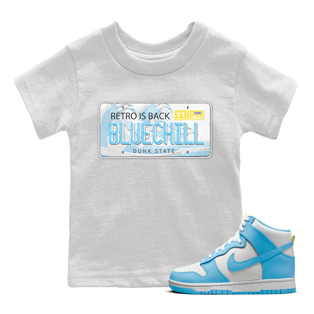 Jordan Plate Kids Tops - Dunk Blue Chill