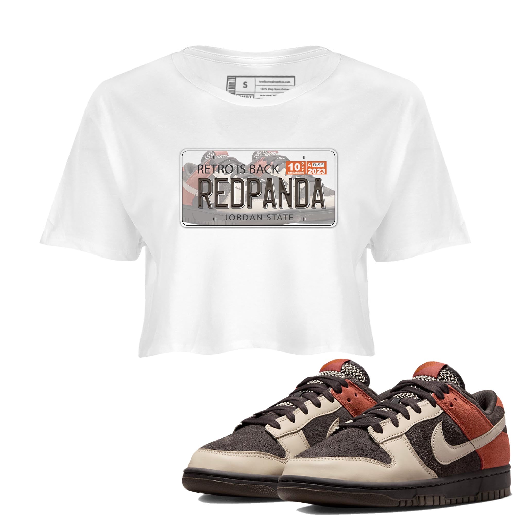 Jordan Plate snkmatch Women's Top - Dunk Red Panda