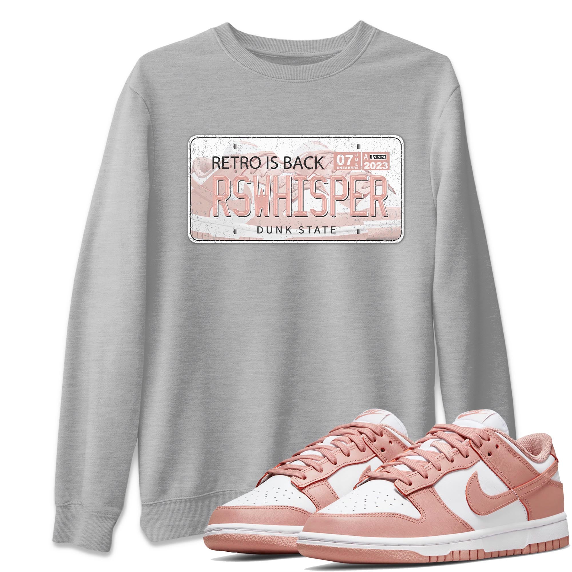 Jordan Plate snkmatch Tee - Dunk Rose Whisper