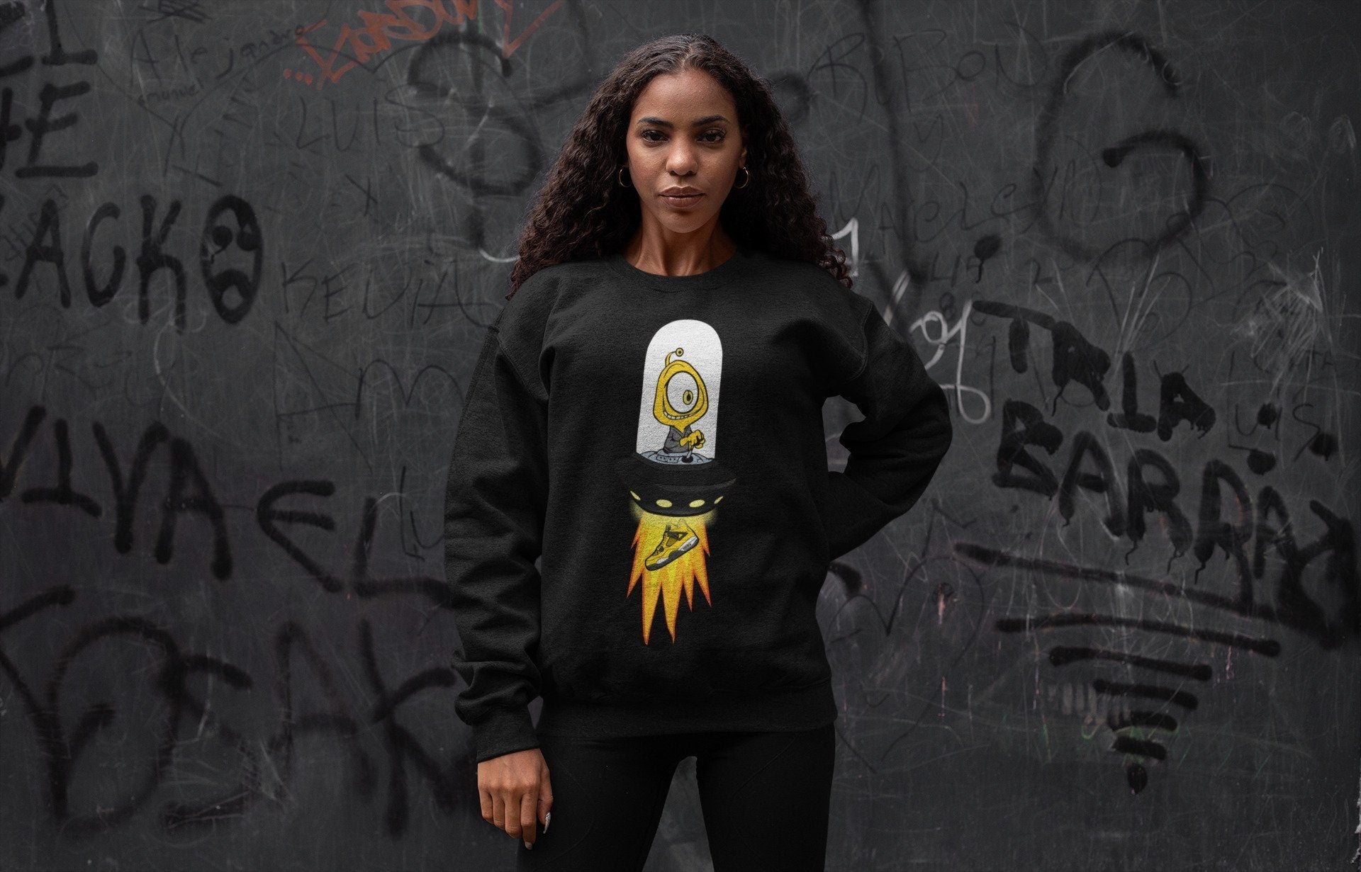 Alien Unisex Tops - Air Jordan 4 Lightning