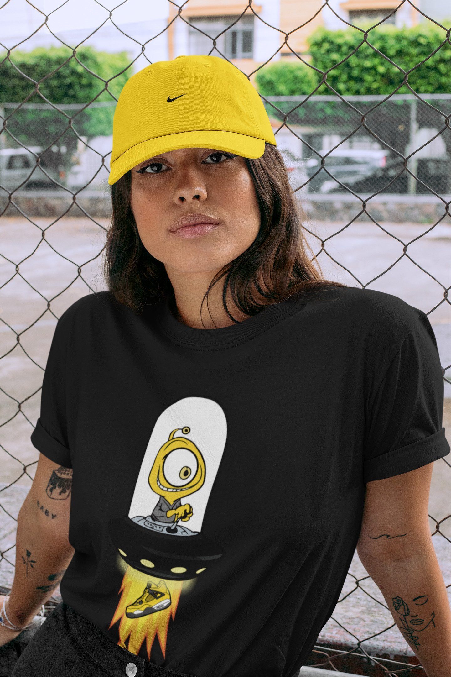 Alien Unisex Tops - Air Jordan 4 Lightning