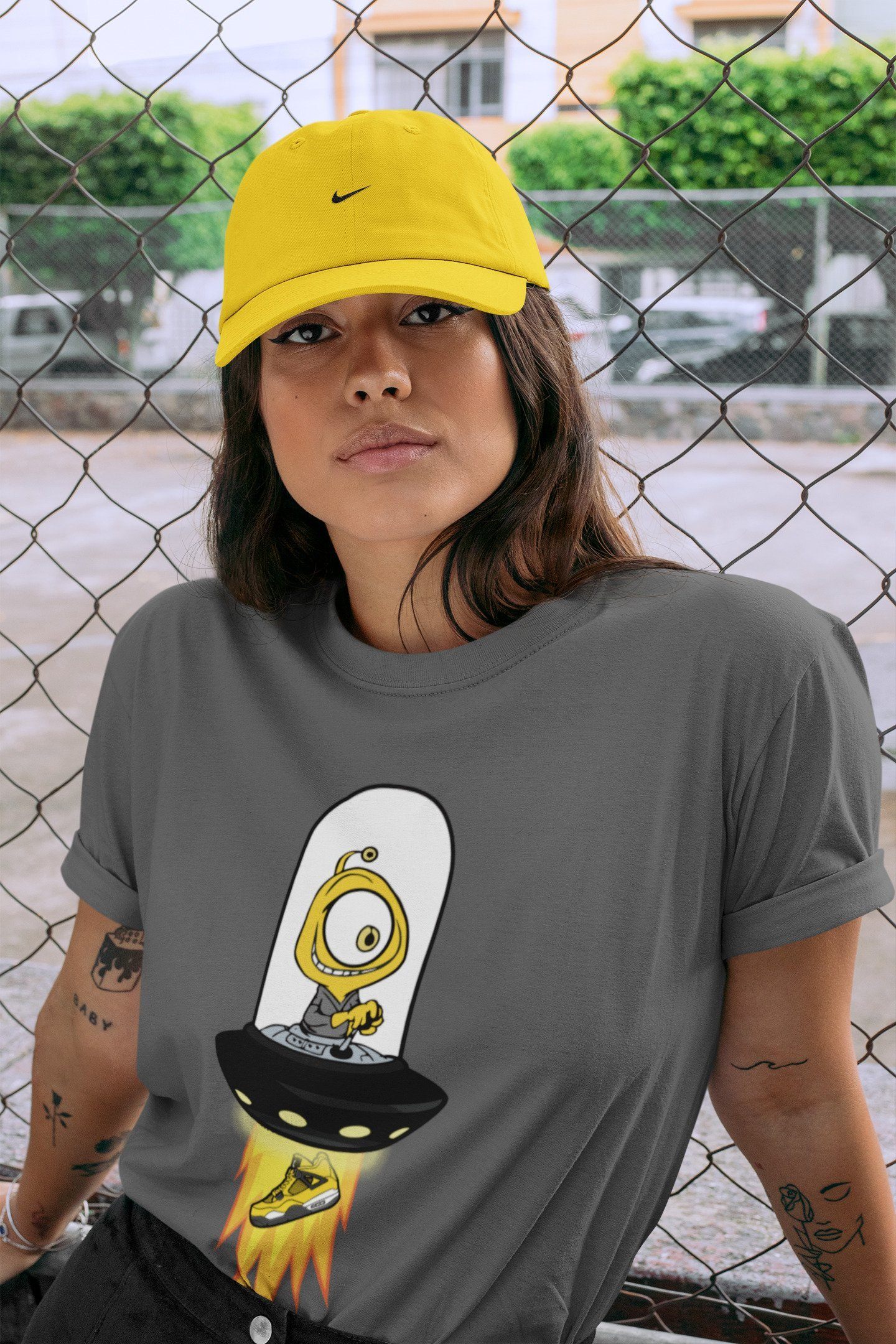 Alien Unisex Tops - Air Jordan 4 Lightning