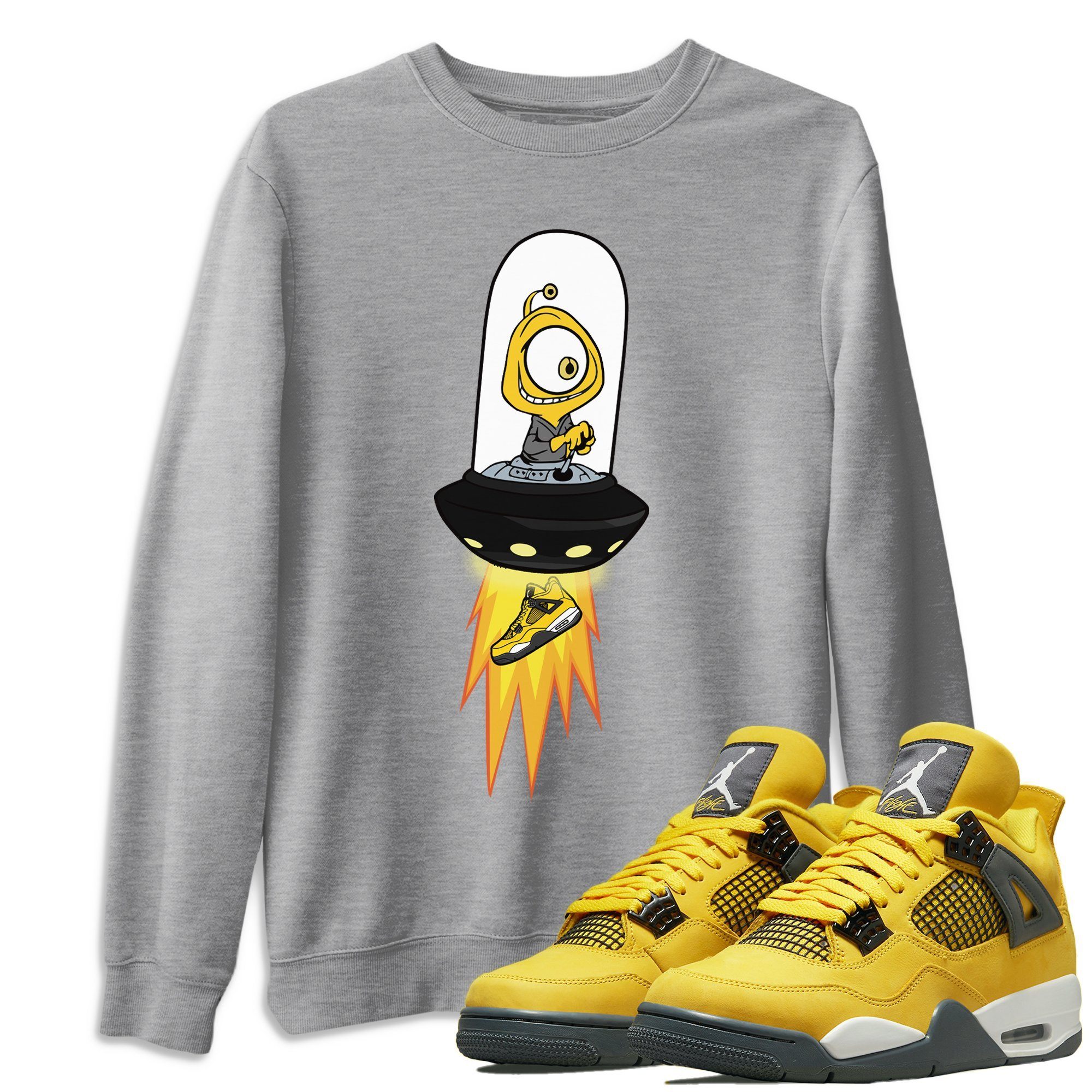 Alien Unisex Tops - Air Jordan 4 Lightning