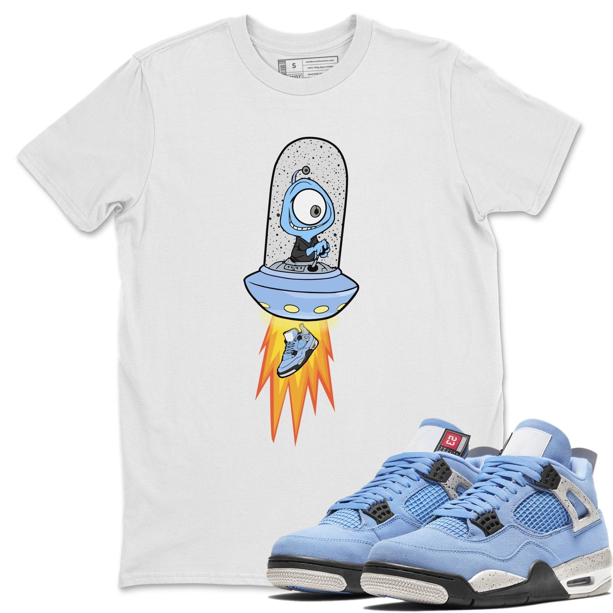 Alien Unisex Tops - Air Jordan 4 University Blue