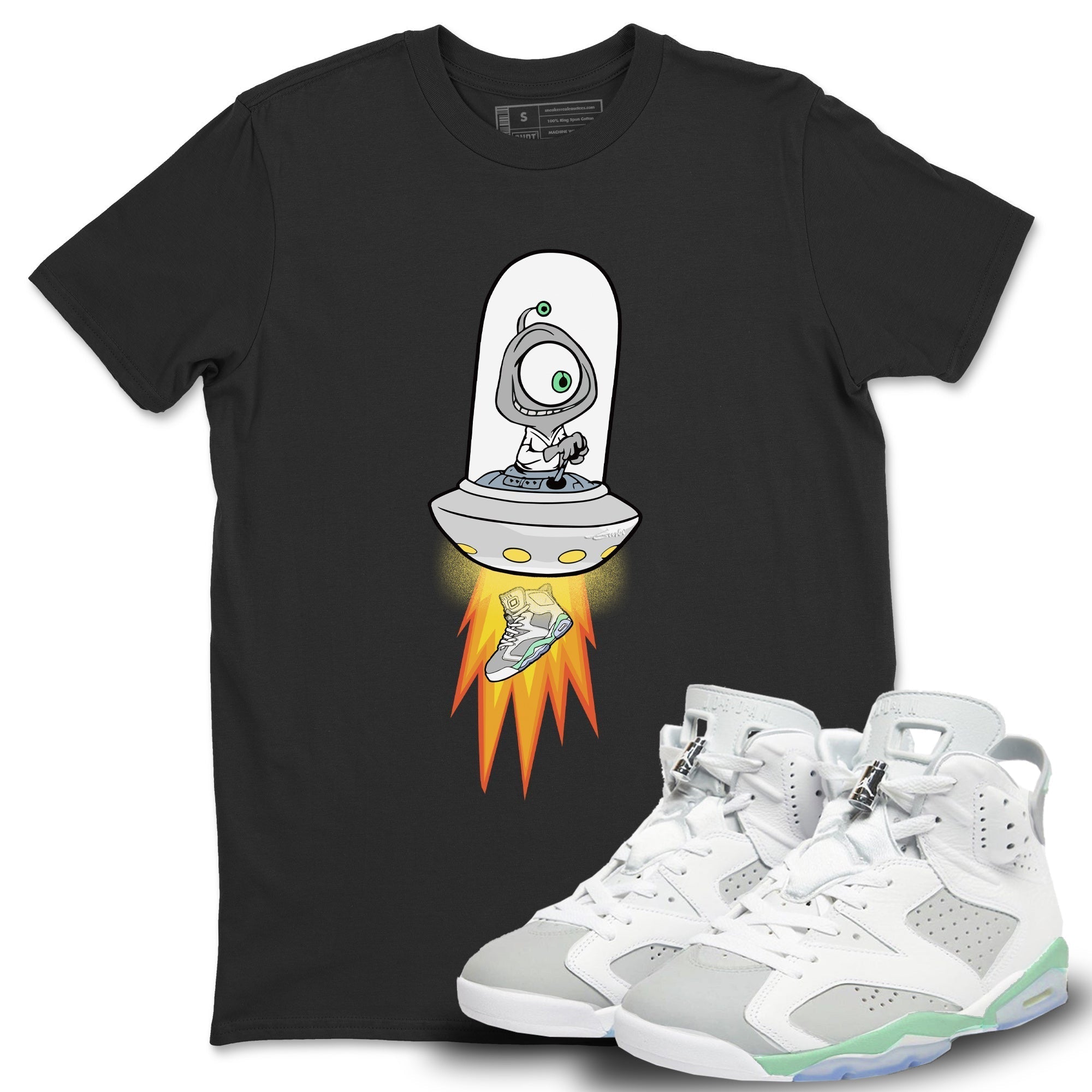 Alien Unisex Tops - Air Jordan 6 Mint Foam
