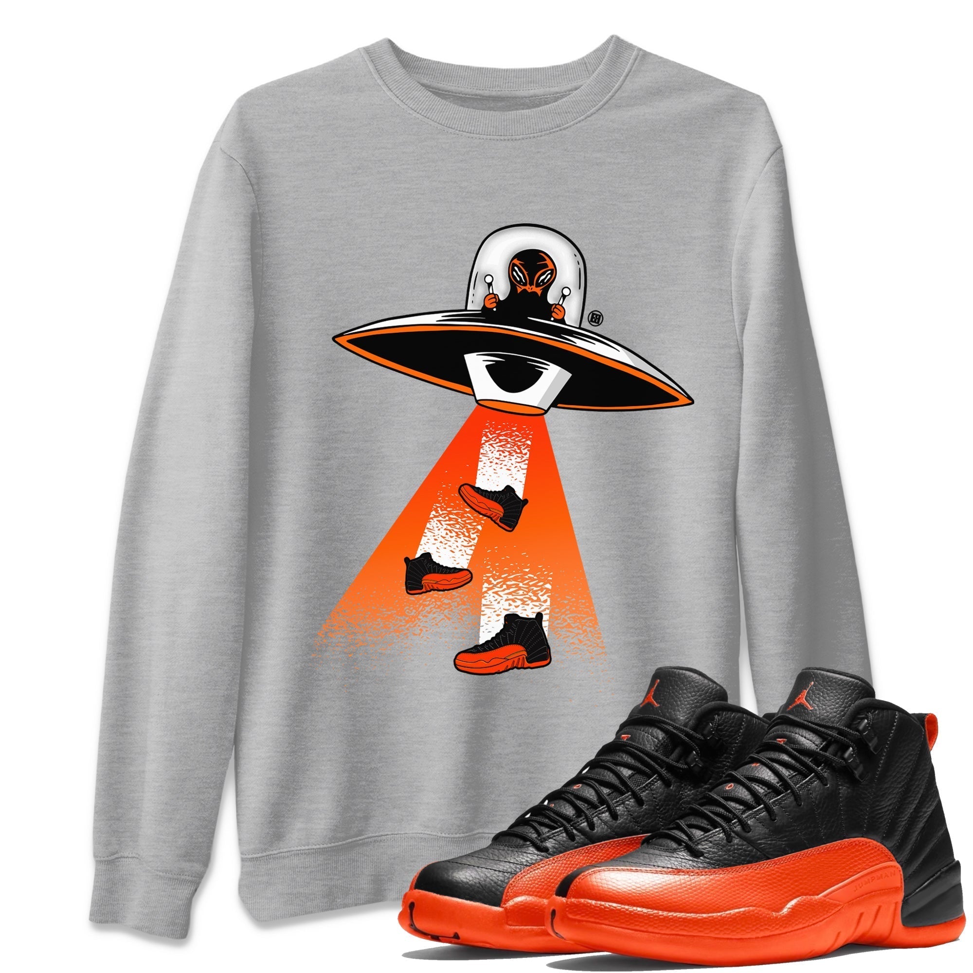 Alien Thief Unisex Tops - Air Jordan 12 Brilliant Orange