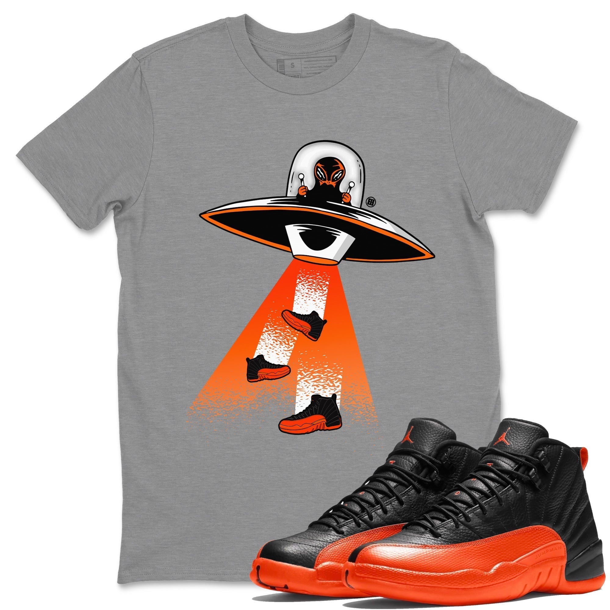 Alien Thief Unisex Tops - Air Jordan 12 Brilliant Orange