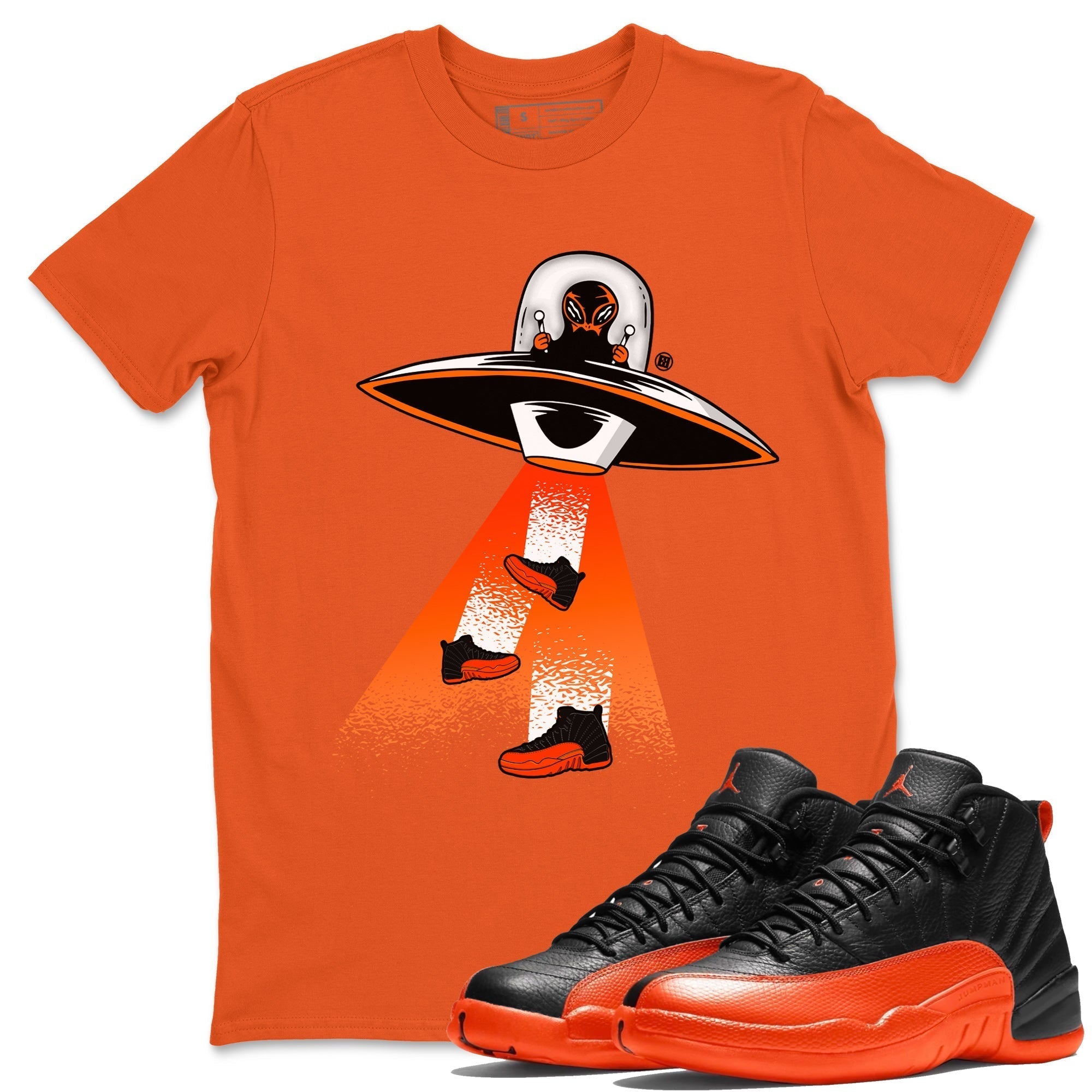 Alien Thief Unisex Tops - Air Jordan 12 Brilliant Orange