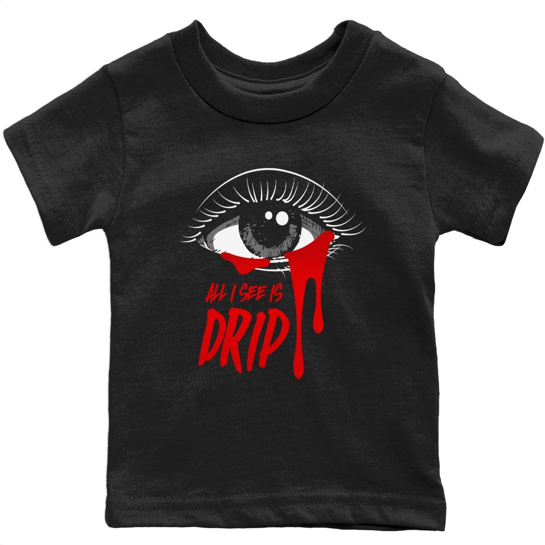 All I See Is Drip Kids Tops - Air Jordan 12 Playoffs