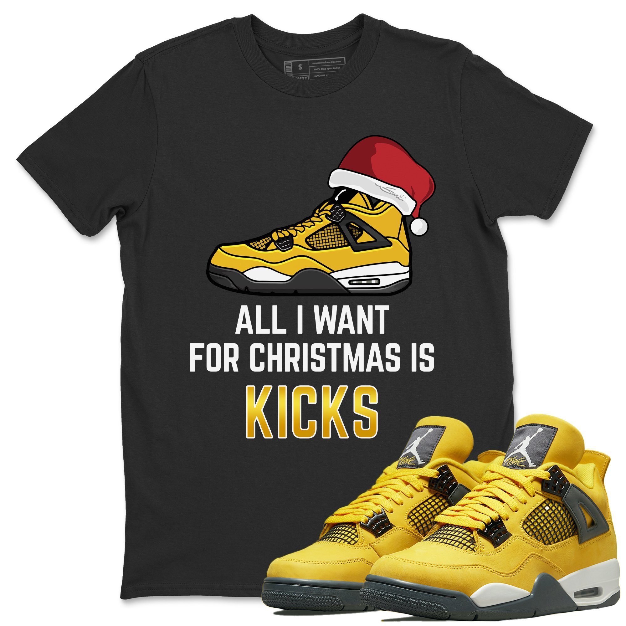 All I Want For Christmas Unisex Tops - Air Jordan 4 Lightning