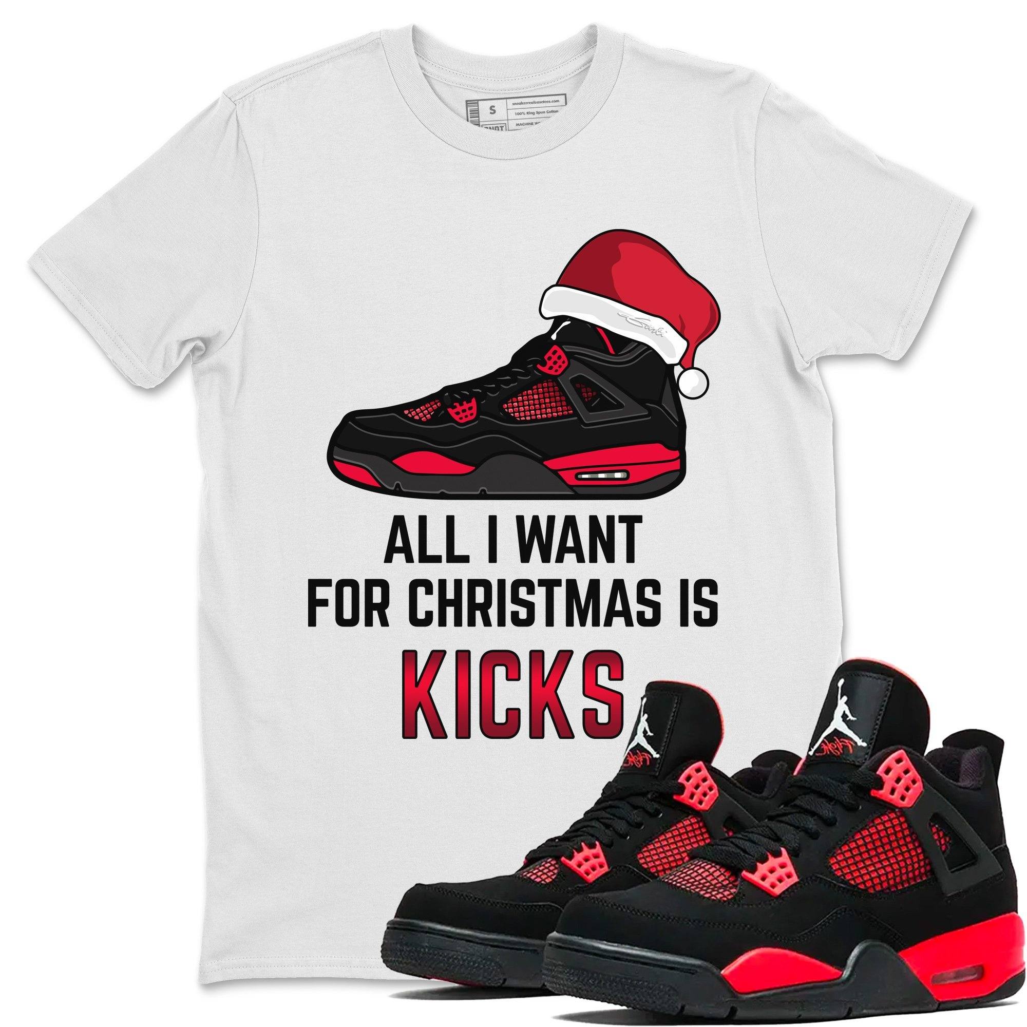 All I Want For Christmas Unisex Tops - Air Jordan 4 Red Thunder