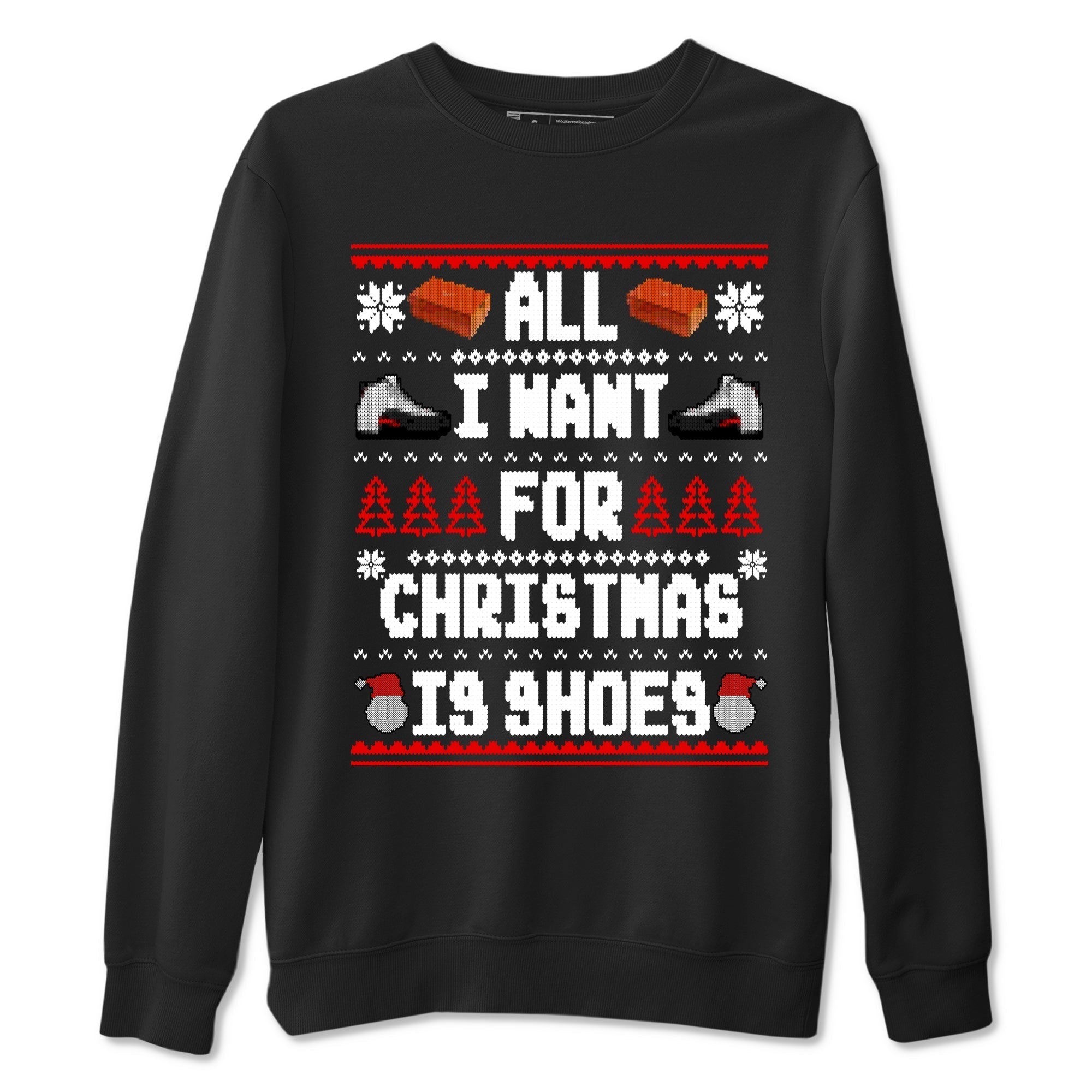 All I Want For Christmas Is Shoes snkmatch Tees - Air Jordan 12 Taxi Flip