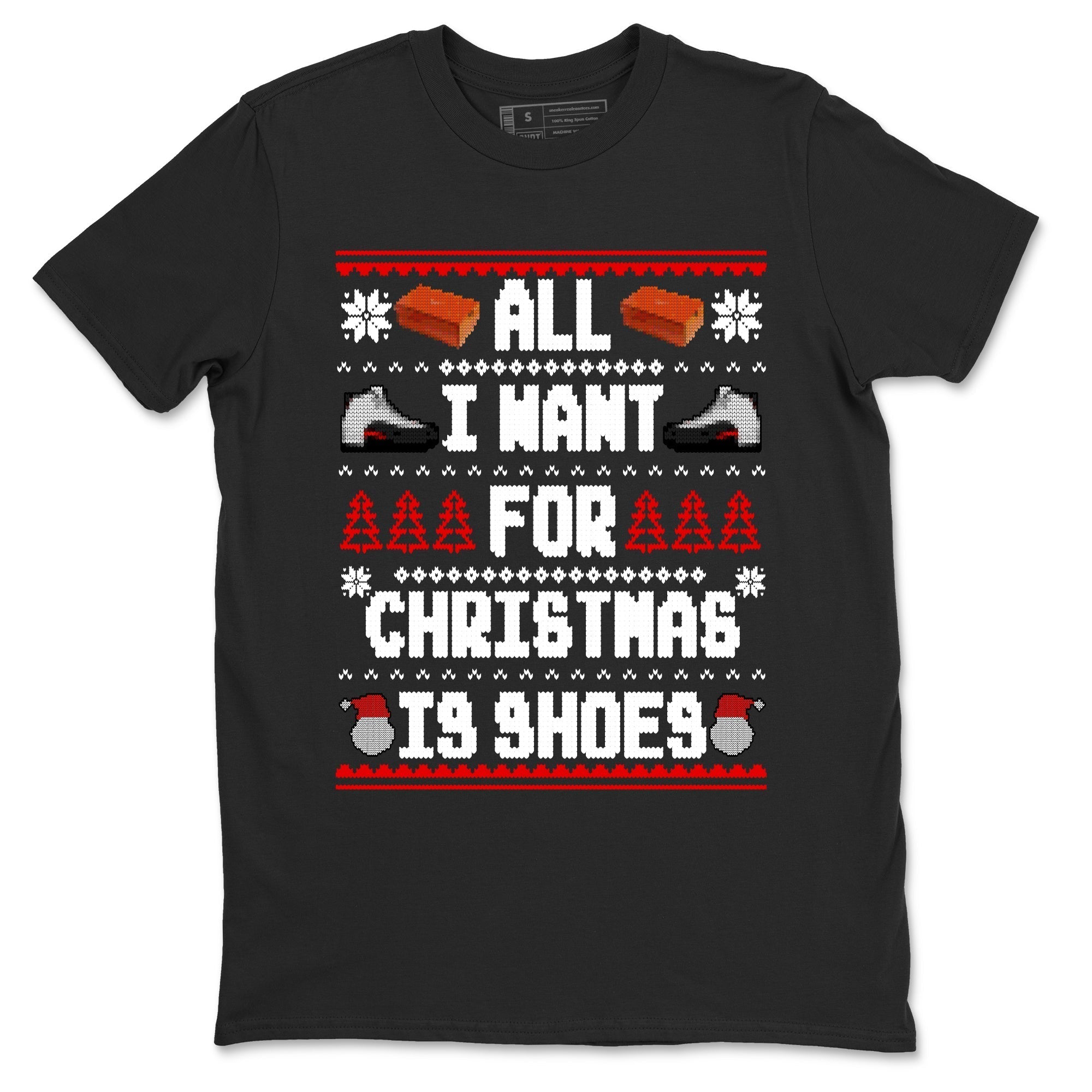 All I Want For Christmas Is Shoes snkmatch Tees - Air Jordan 12 Taxi Flip