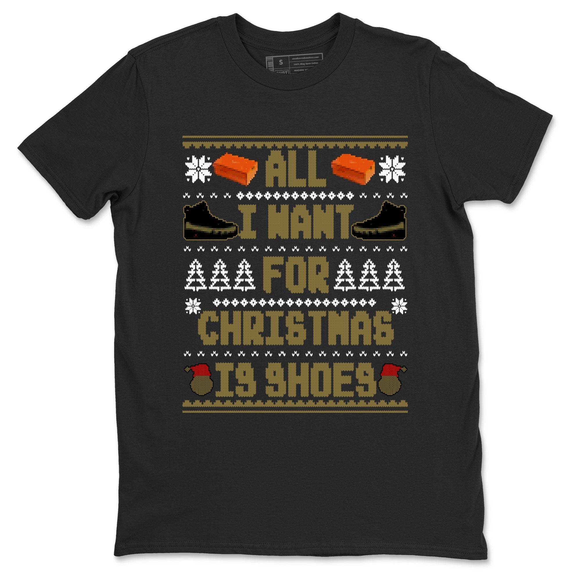 All I Want For Christmas Is Shoes snkmatch Tees - Air Jordan 9 Olive