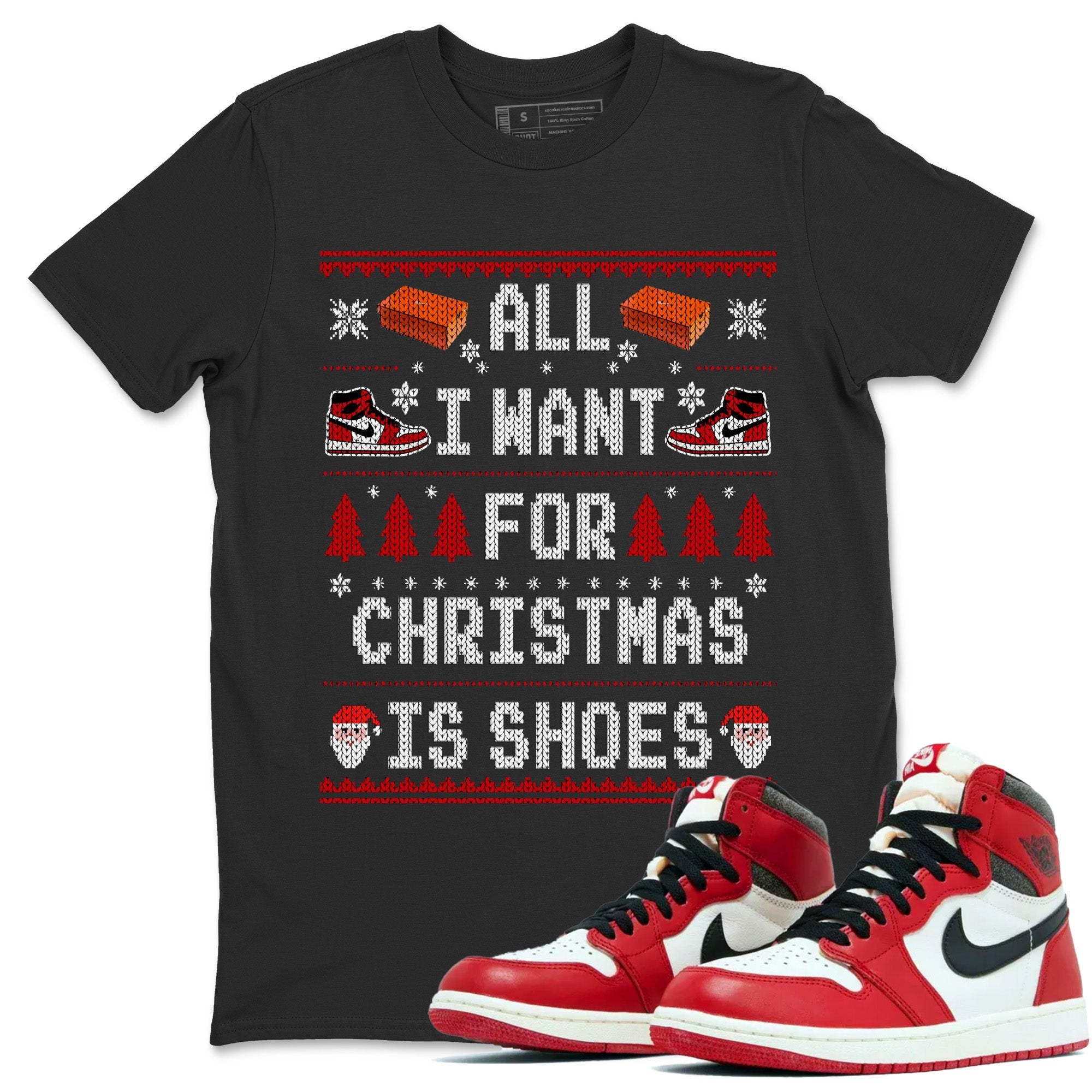 All i want for christmas is shoes Unisex Tops - Air Jordan 1 Lost & Found