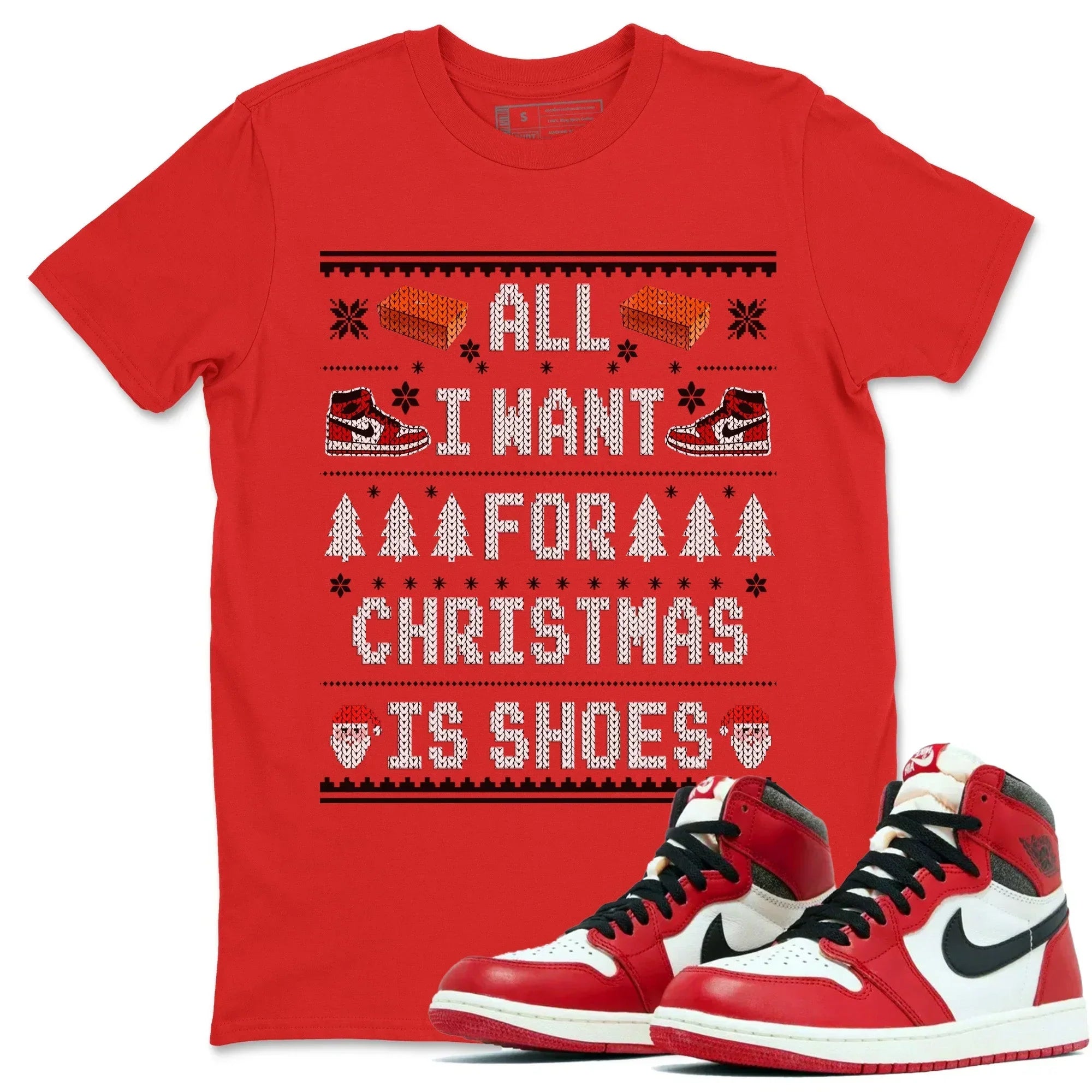 All i want for christmas is shoes Unisex Tops - Air Jordan 1 Lost & Found