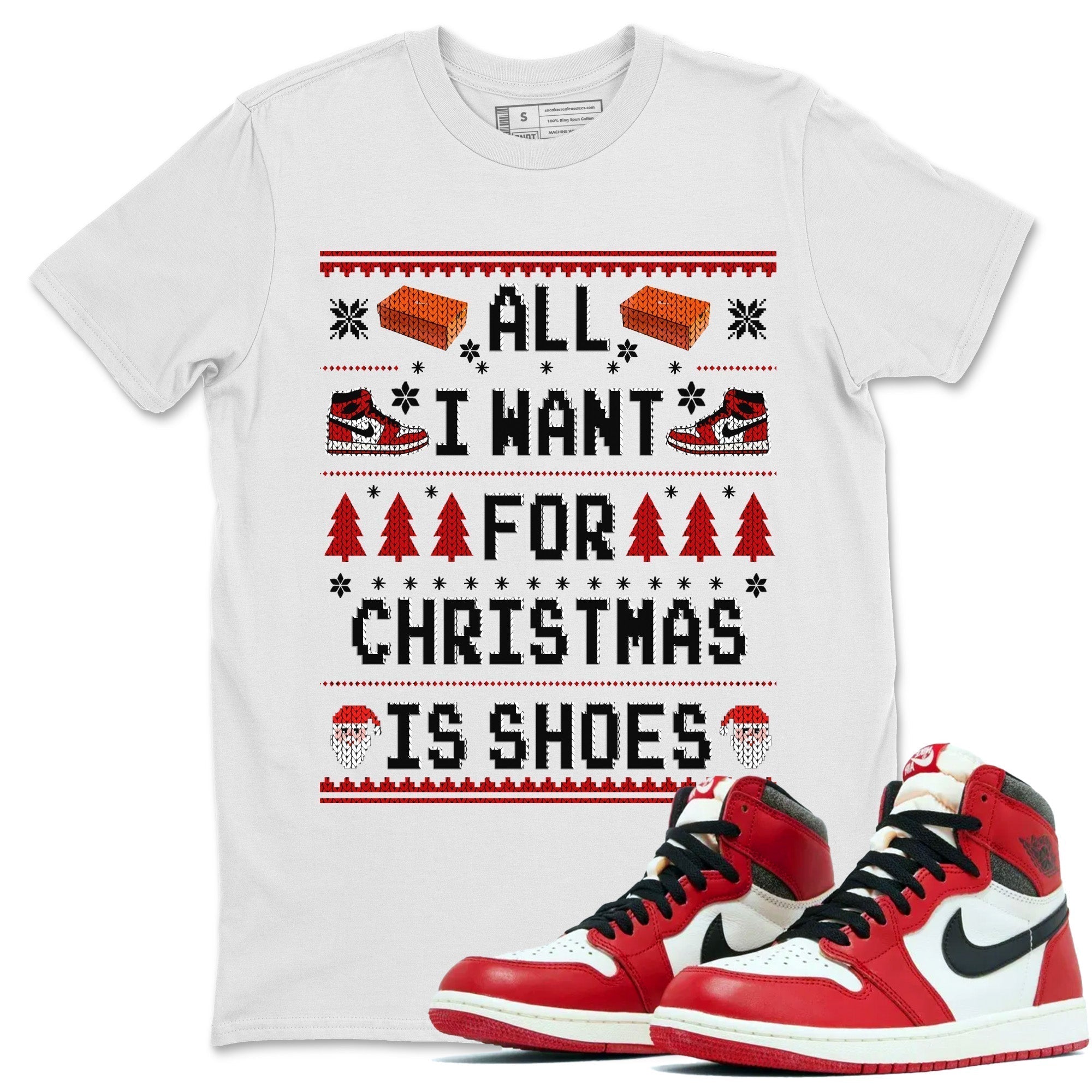 All i want for christmas is shoes Unisex Tops - Air Jordan 1 Lost & Found