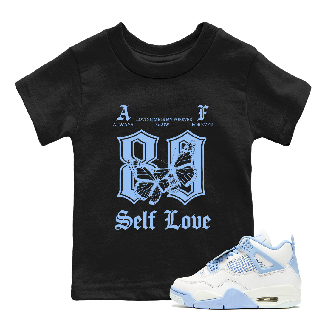 Always Forever snkmatch Tees Kids - Air Jordan 4 Aluminum
