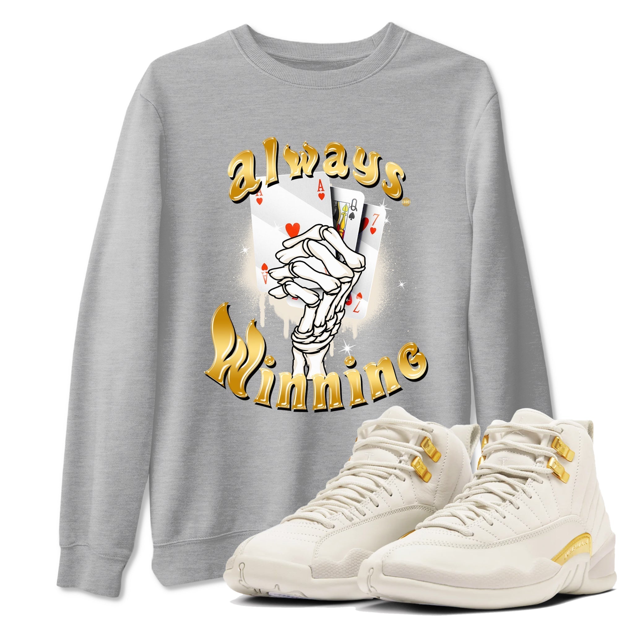 Always Winning snkmatch Tees - Air Jordan 12 Phantom
