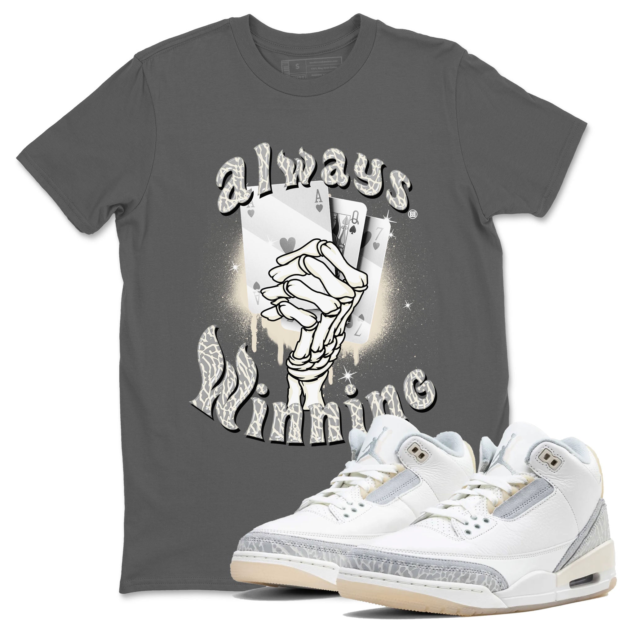 Always Winning snkmatch Tees - Air Jordan 3 Ivory