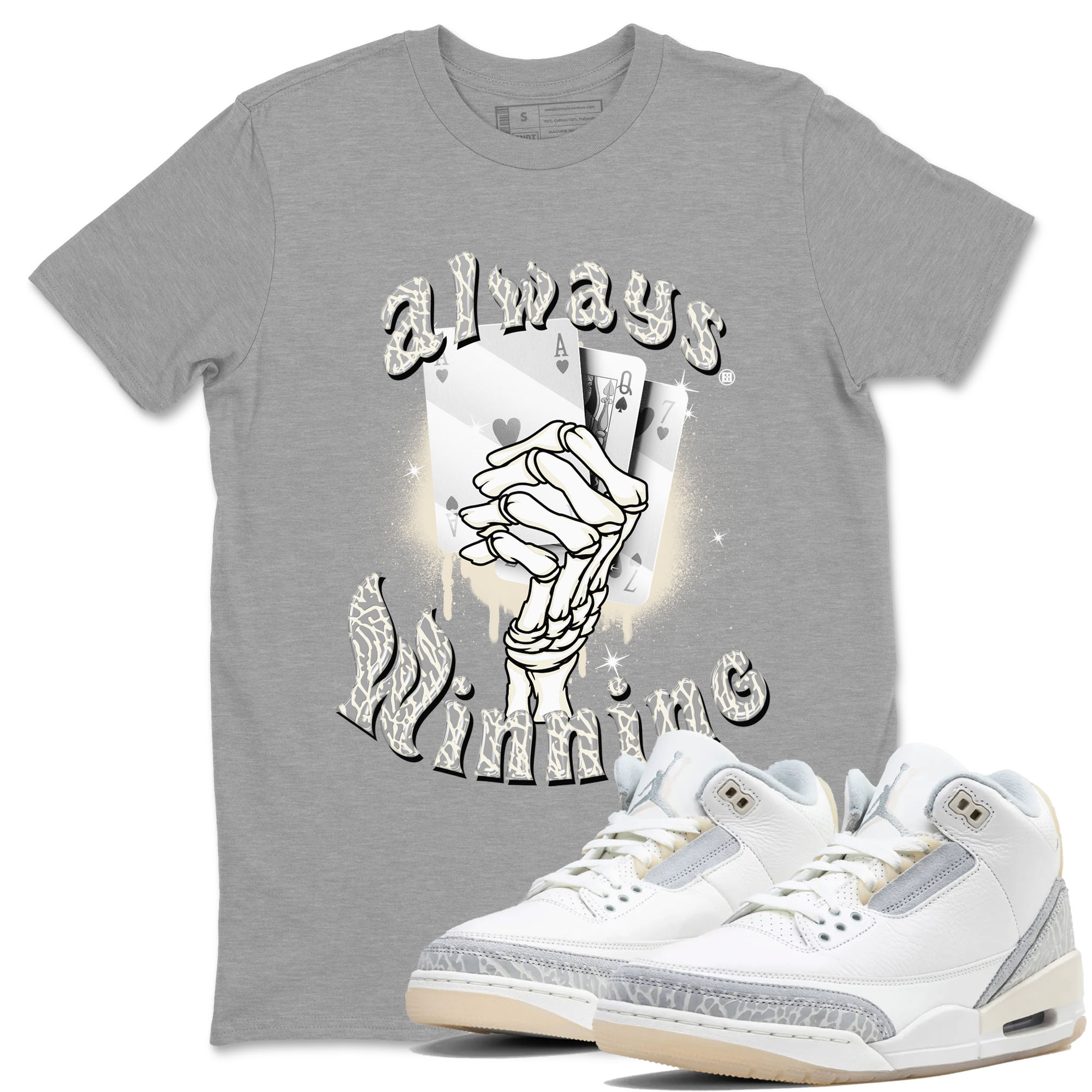 Always Winning snkmatch Tees - Air Jordan 3 Ivory