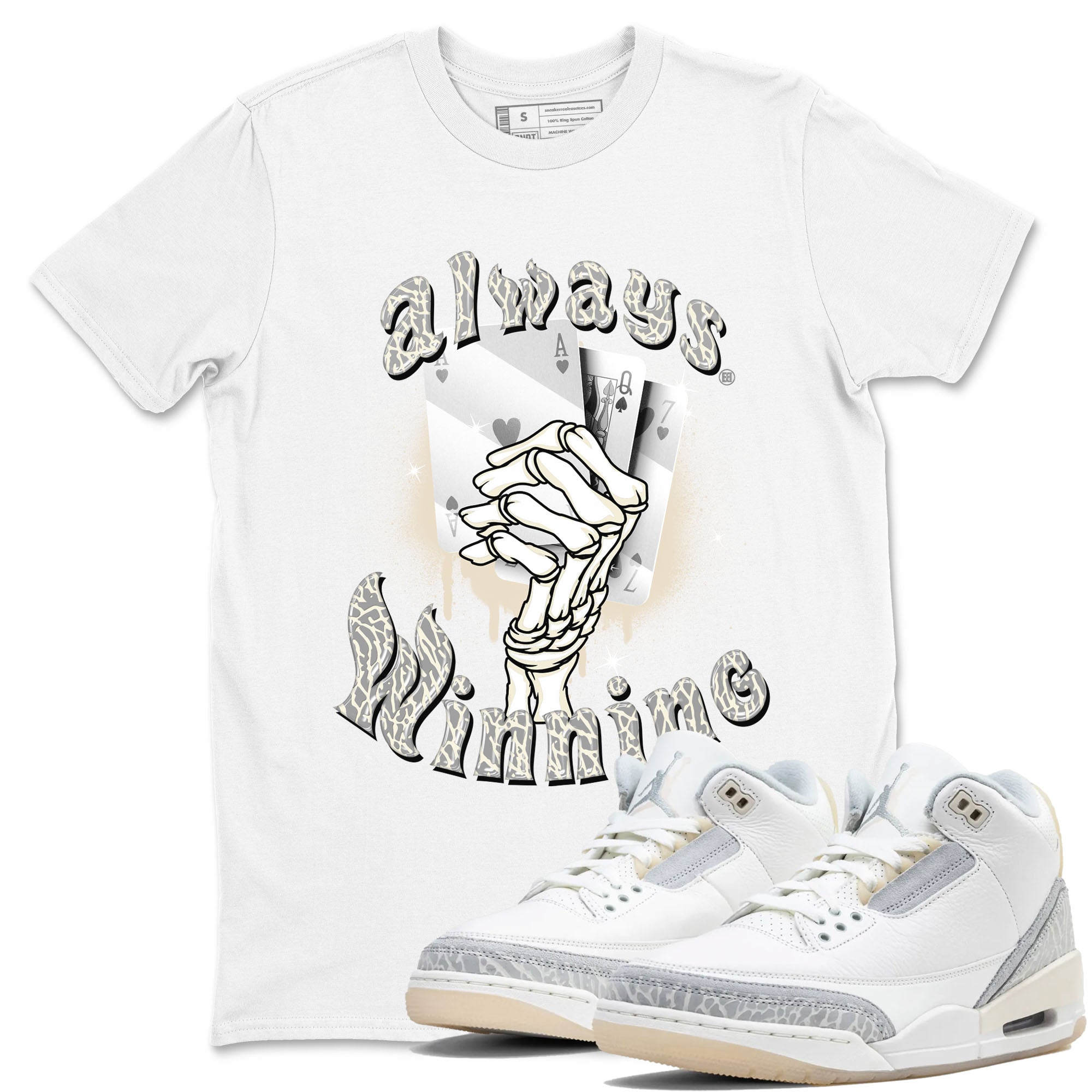 Always Winning snkmatch Tees - Air Jordan 3 Ivory