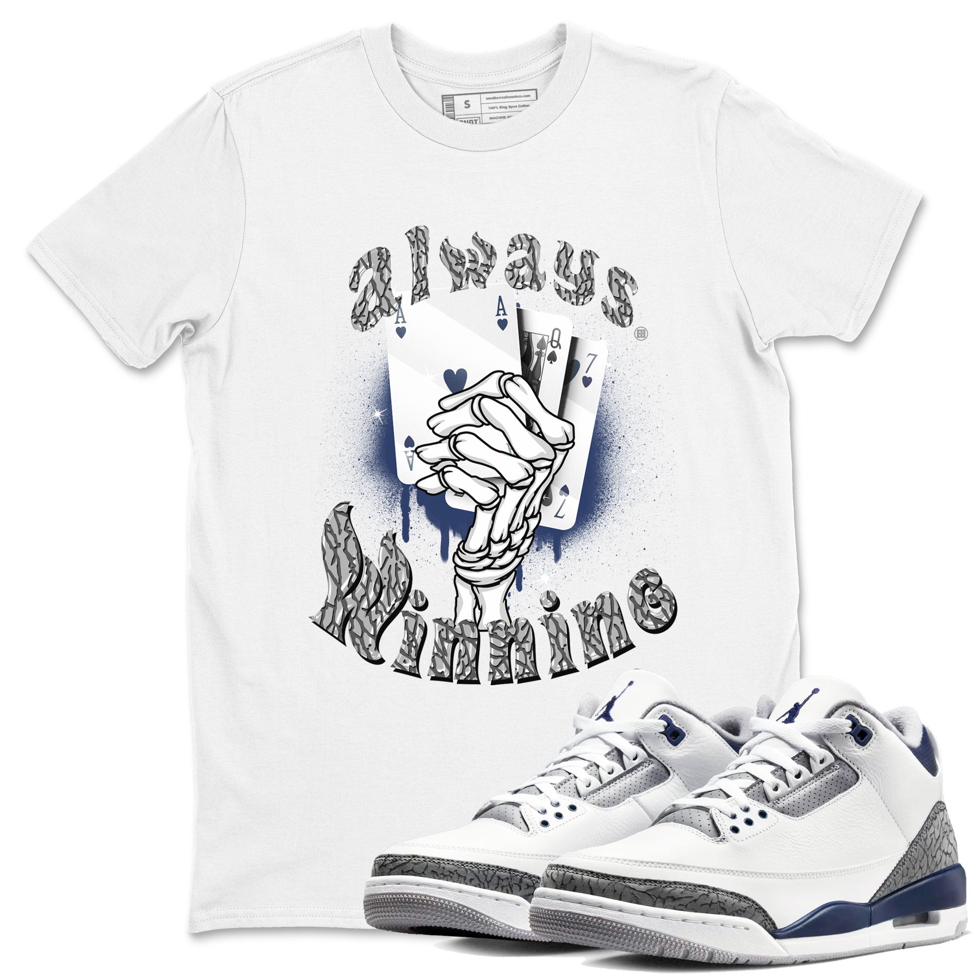 Always Winning snkmatch Tees - Air Jordan 3 Midnight Navy 2023