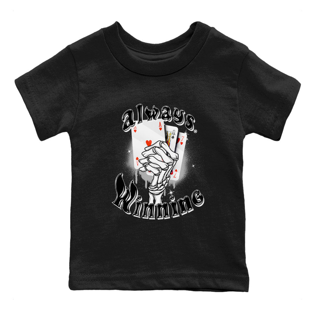 Always Winning snkmatch Tees Kids - Air Jordan 4 Bred Reimagined