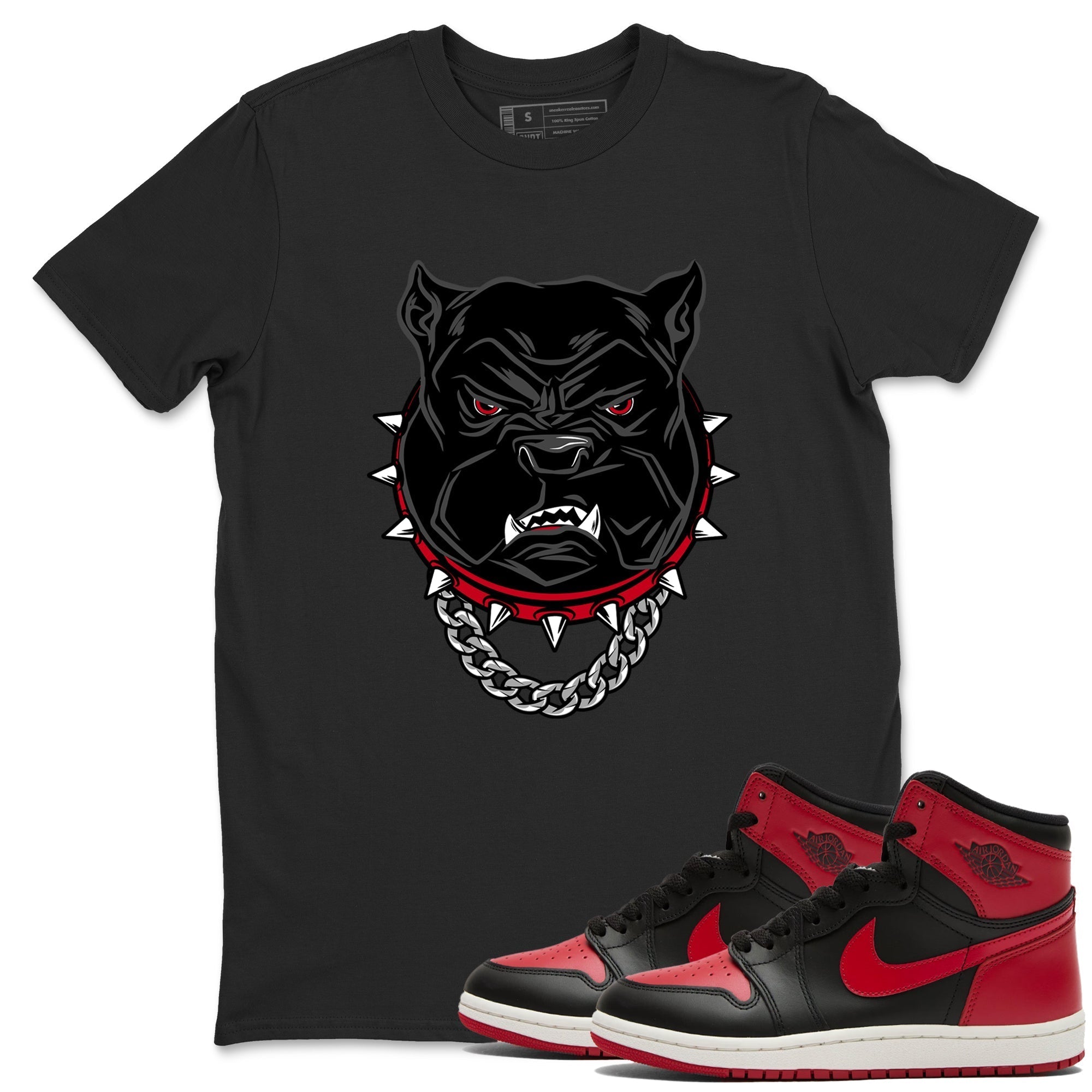 Angry Bulldog snkmatch Tees - Air Jordan 1 '85 Bred