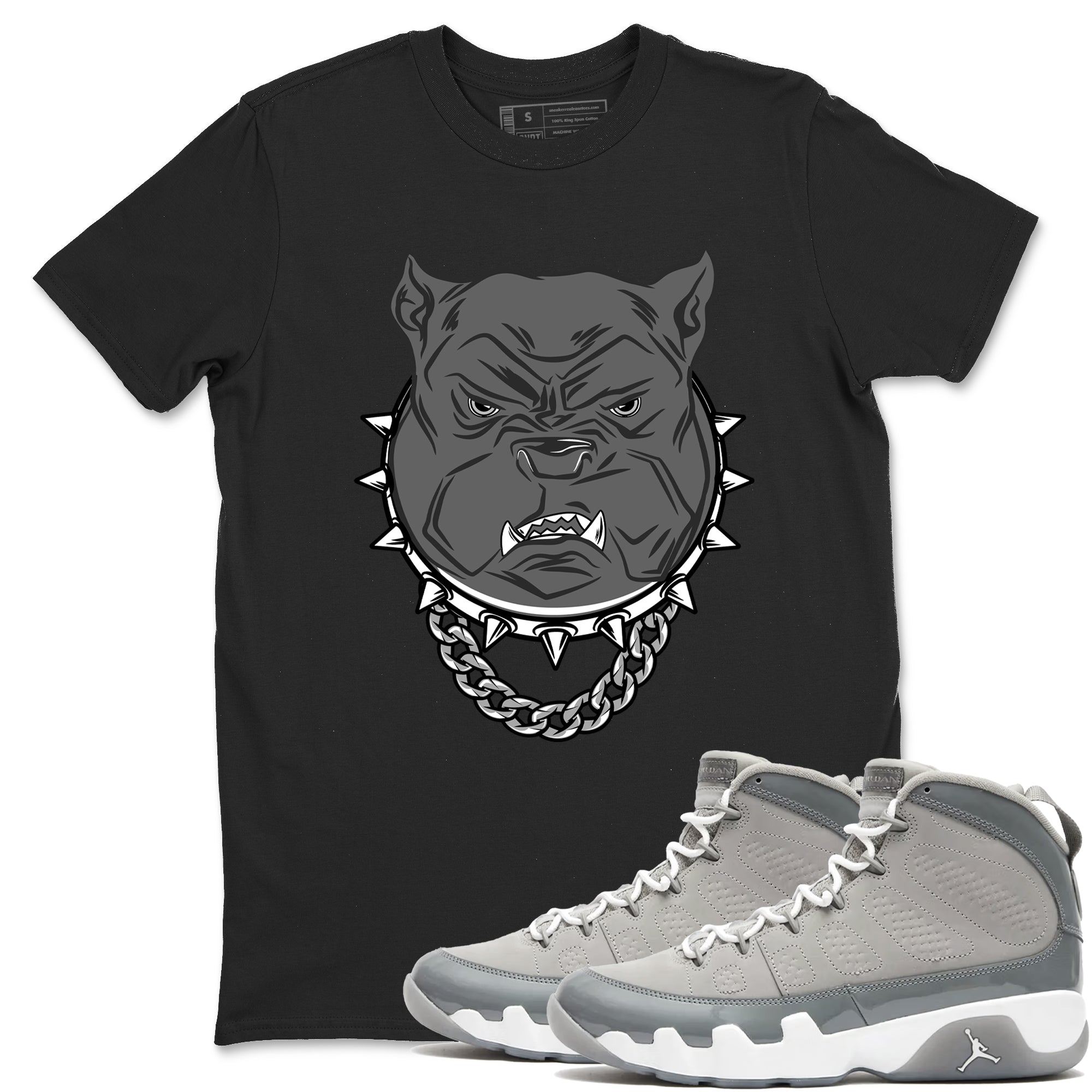 Angry Bulldog snkmatch Tees - Air Jordan 9 Cool Grey