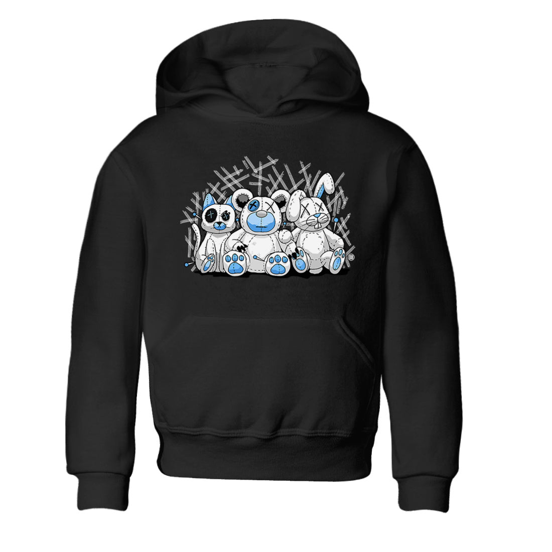 Animal Homies Kids Tops - Air Jordan 1 UNC Toe