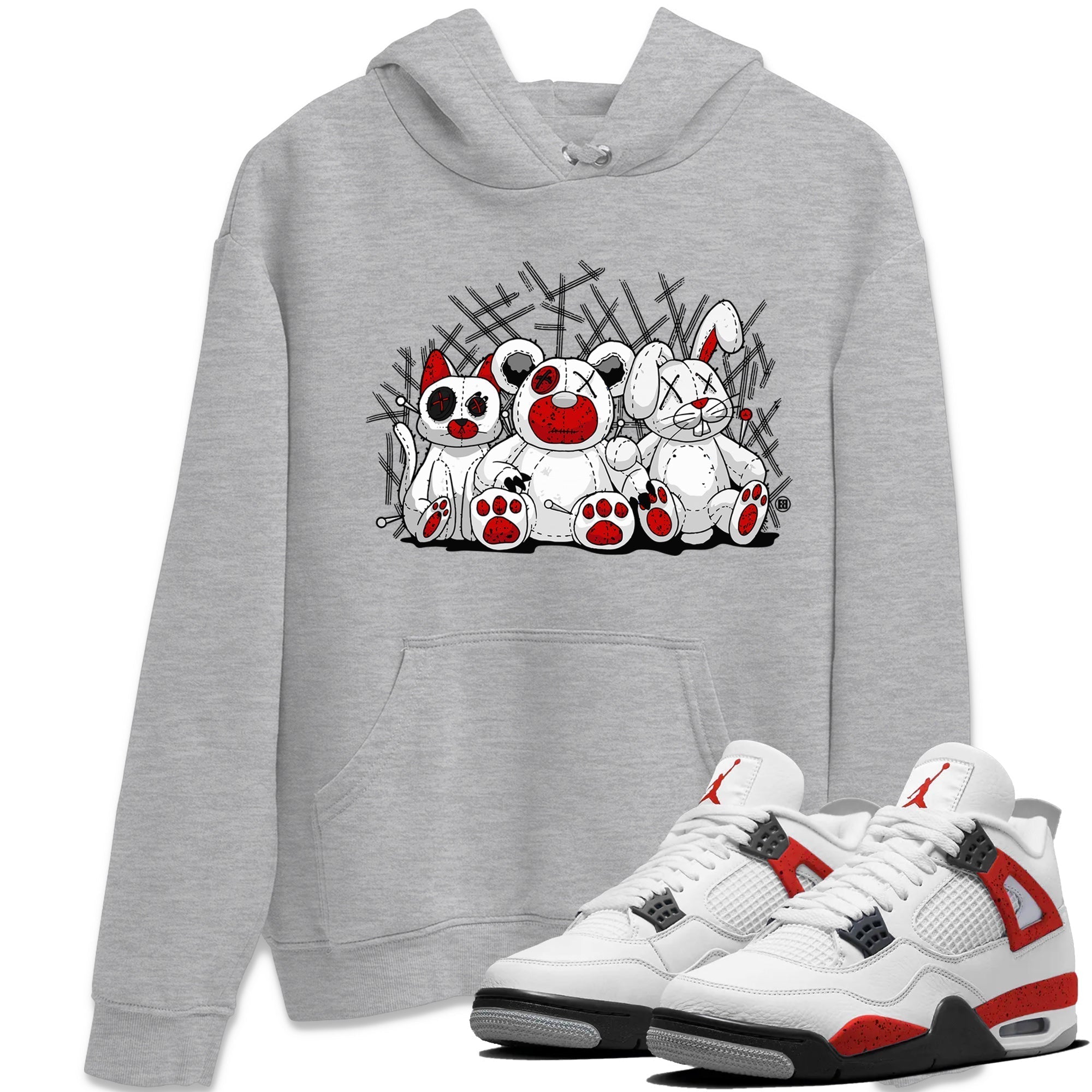 Animal Homies Unisex Tops - Air Jordan 4 Red Cement