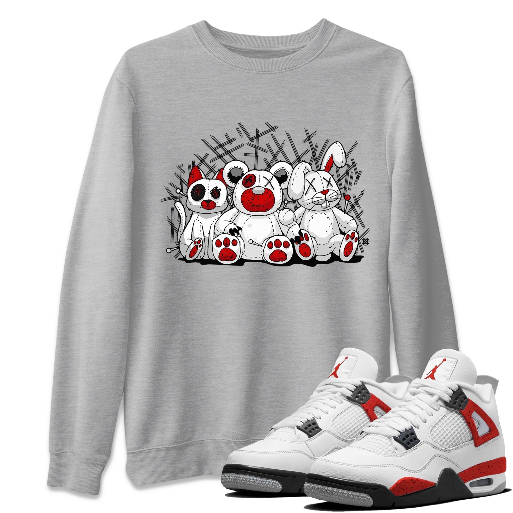 Animal Homies Unisex Tops - Air Jordan 4 Red Cement