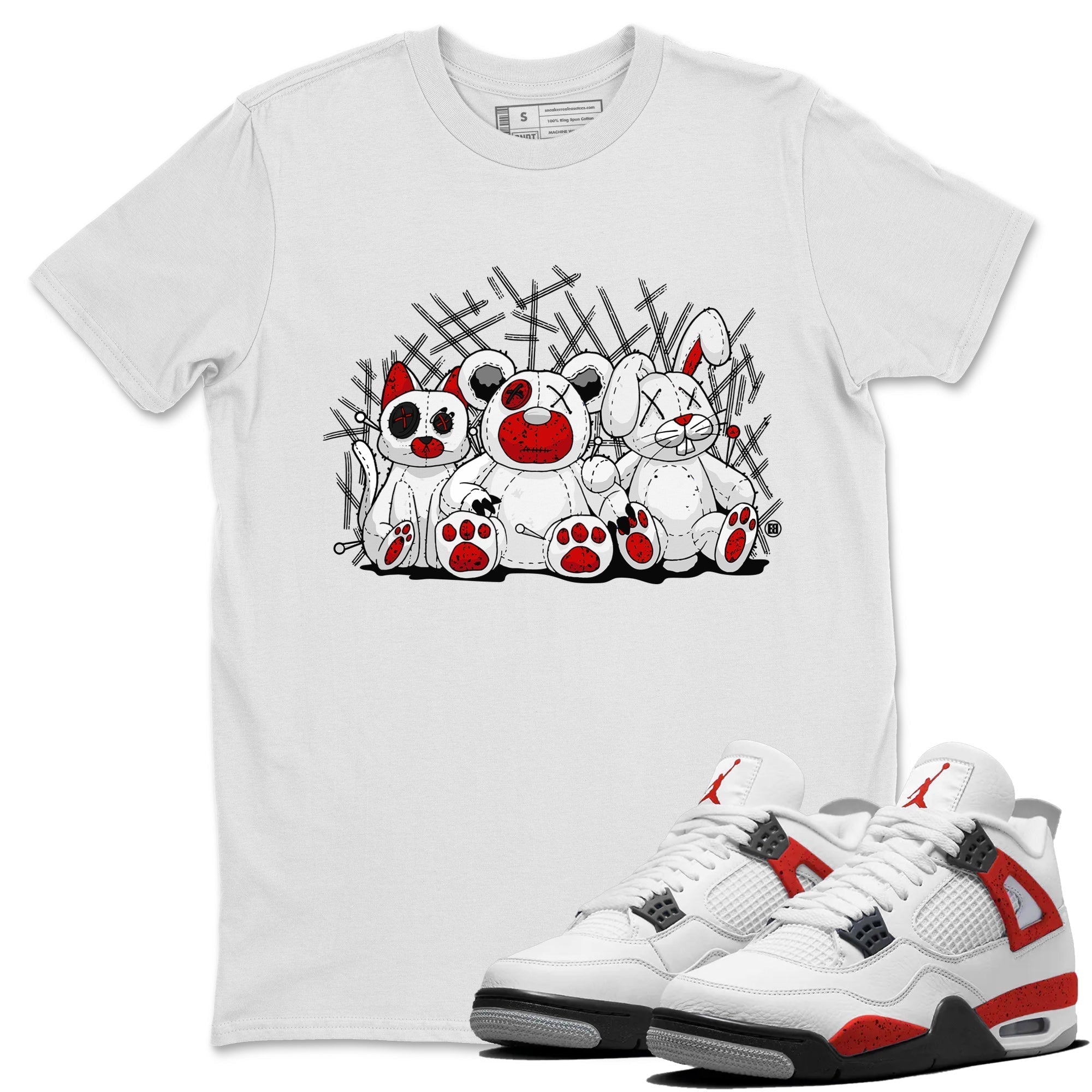 Animal Homies Unisex Tops - Air Jordan 4 Red Cement