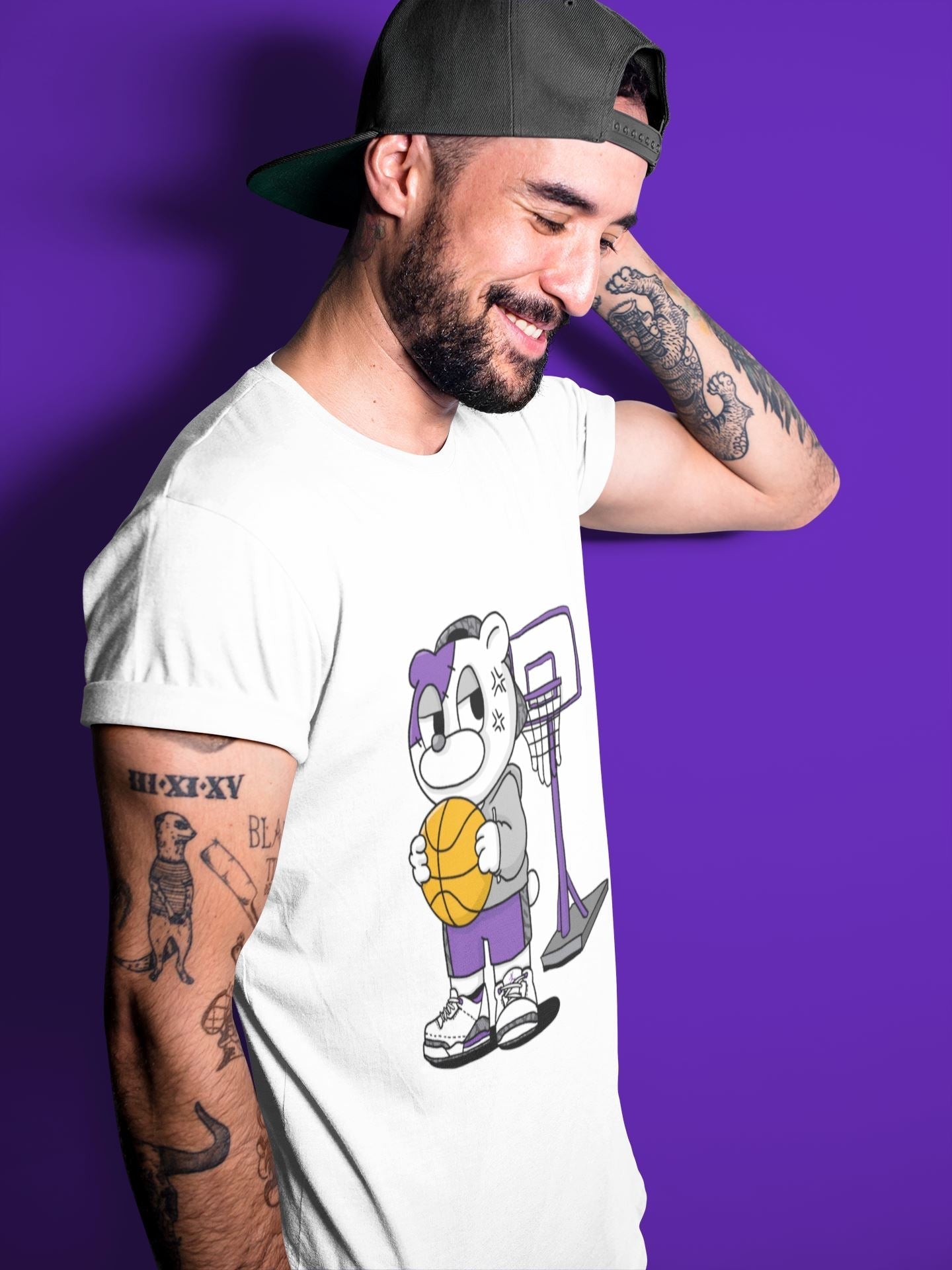 Annoyed Bear Unisex Tops - Air Jordan 3 Dark Iris